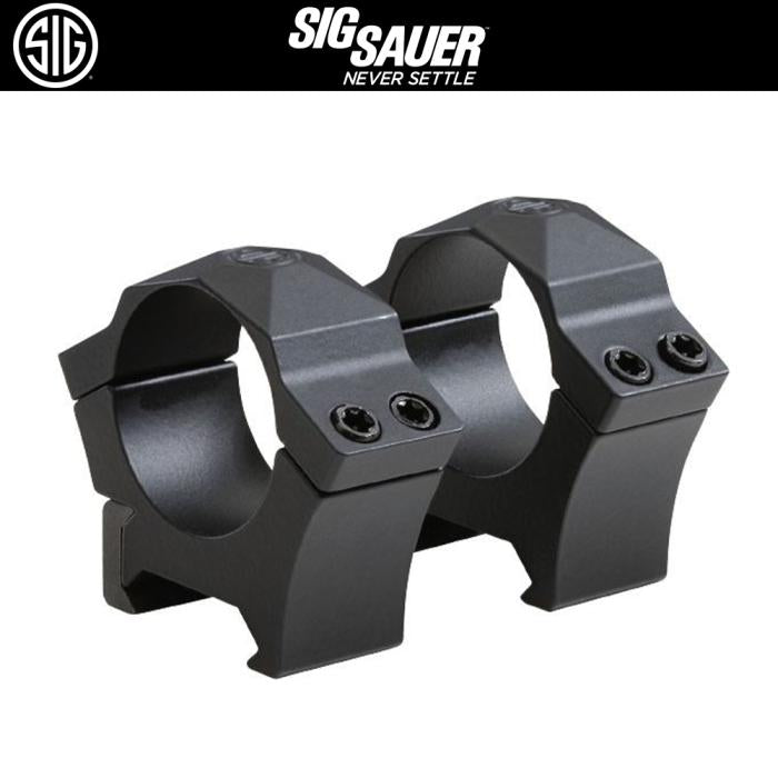 SIG SAUER ALPHA1 スコープマウントリング 30mm HIGH 【ブラック】 SOA10005