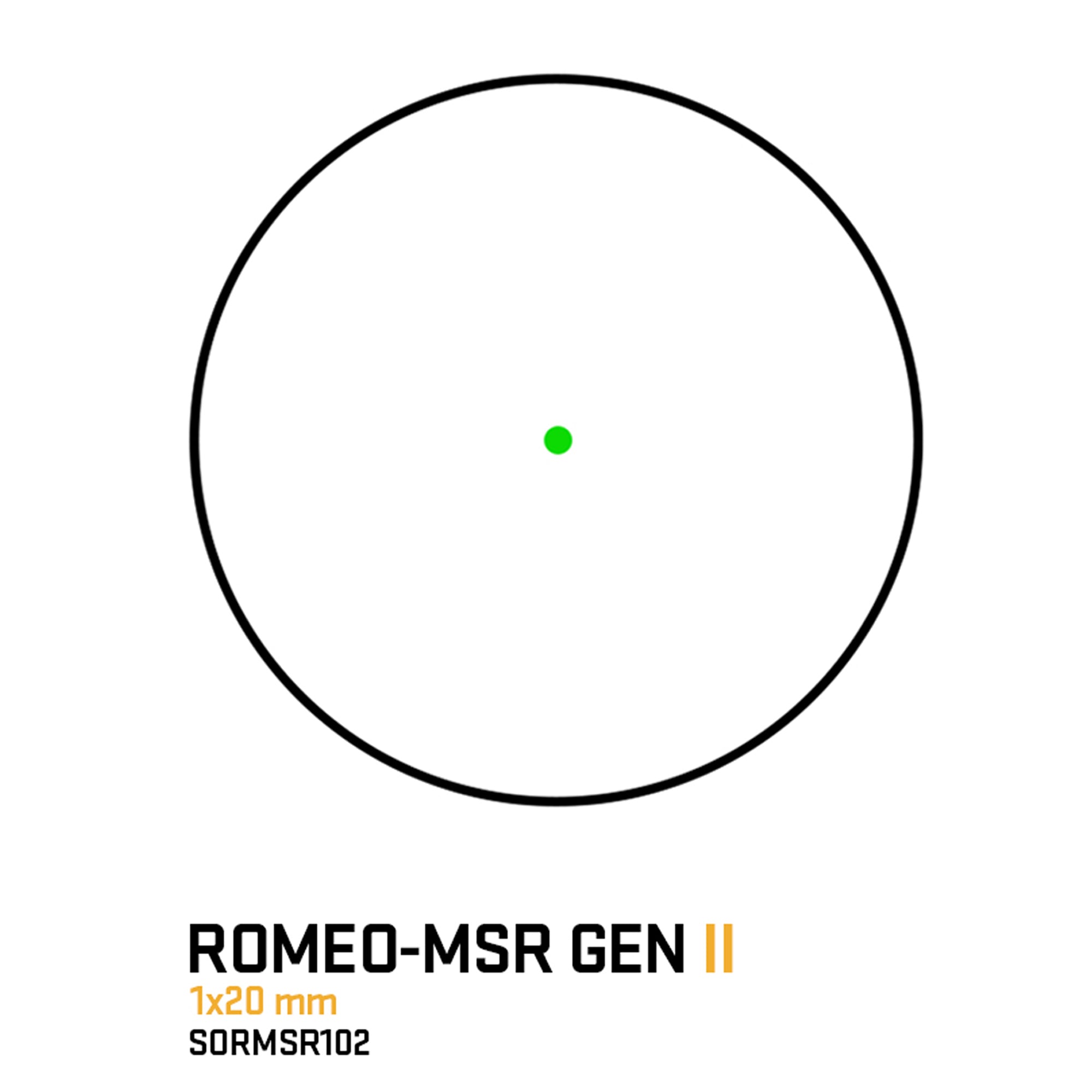 SIG SAUER ROMEO-MSR GEN II ダットサイト (1x20MM) 【ブラック】SORMSR102