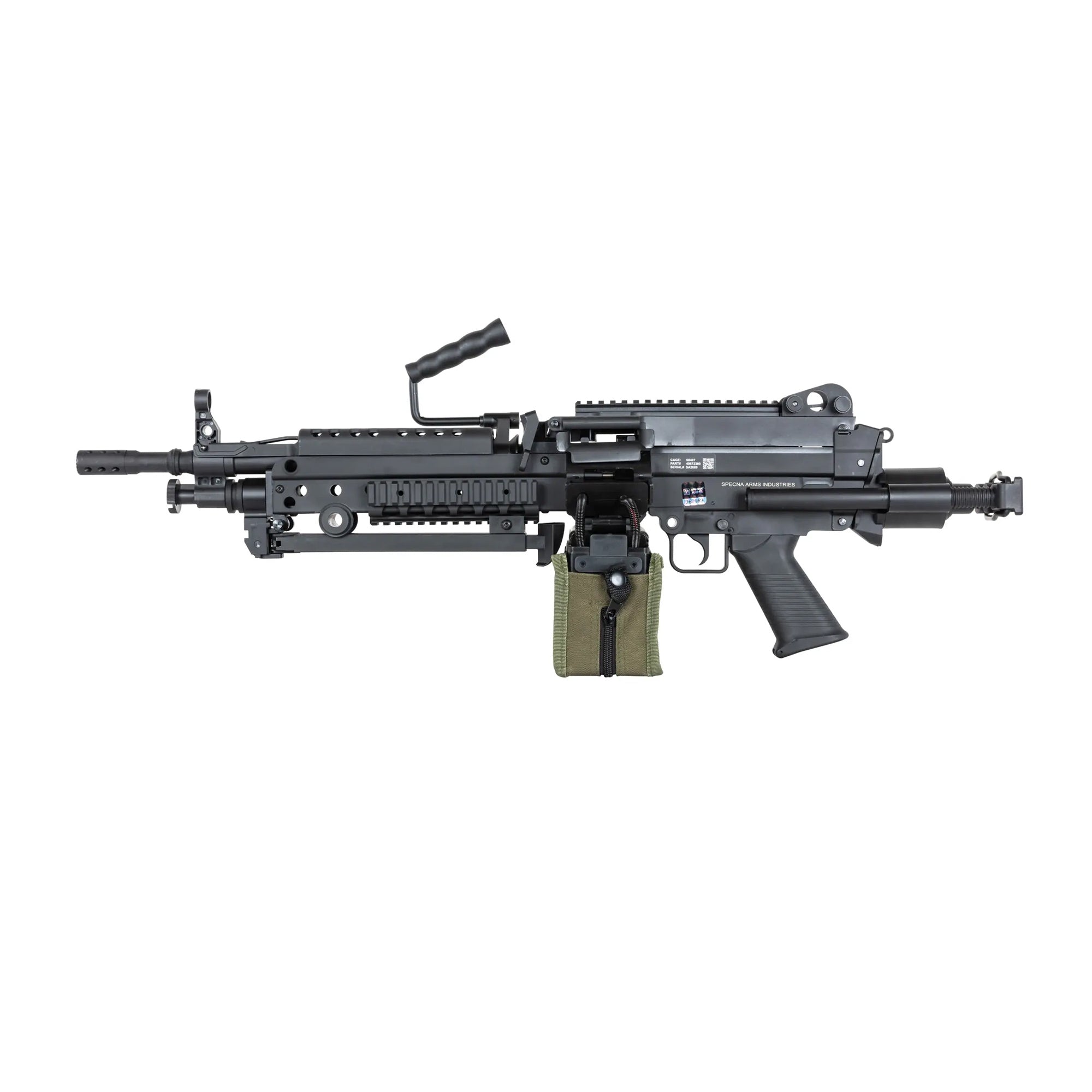 Specna Arms FN Herstal M249 PARA FLEX™ GATE X-ASR™ Machine Gun Black 電動ガン本体/対象年齢18歳以上