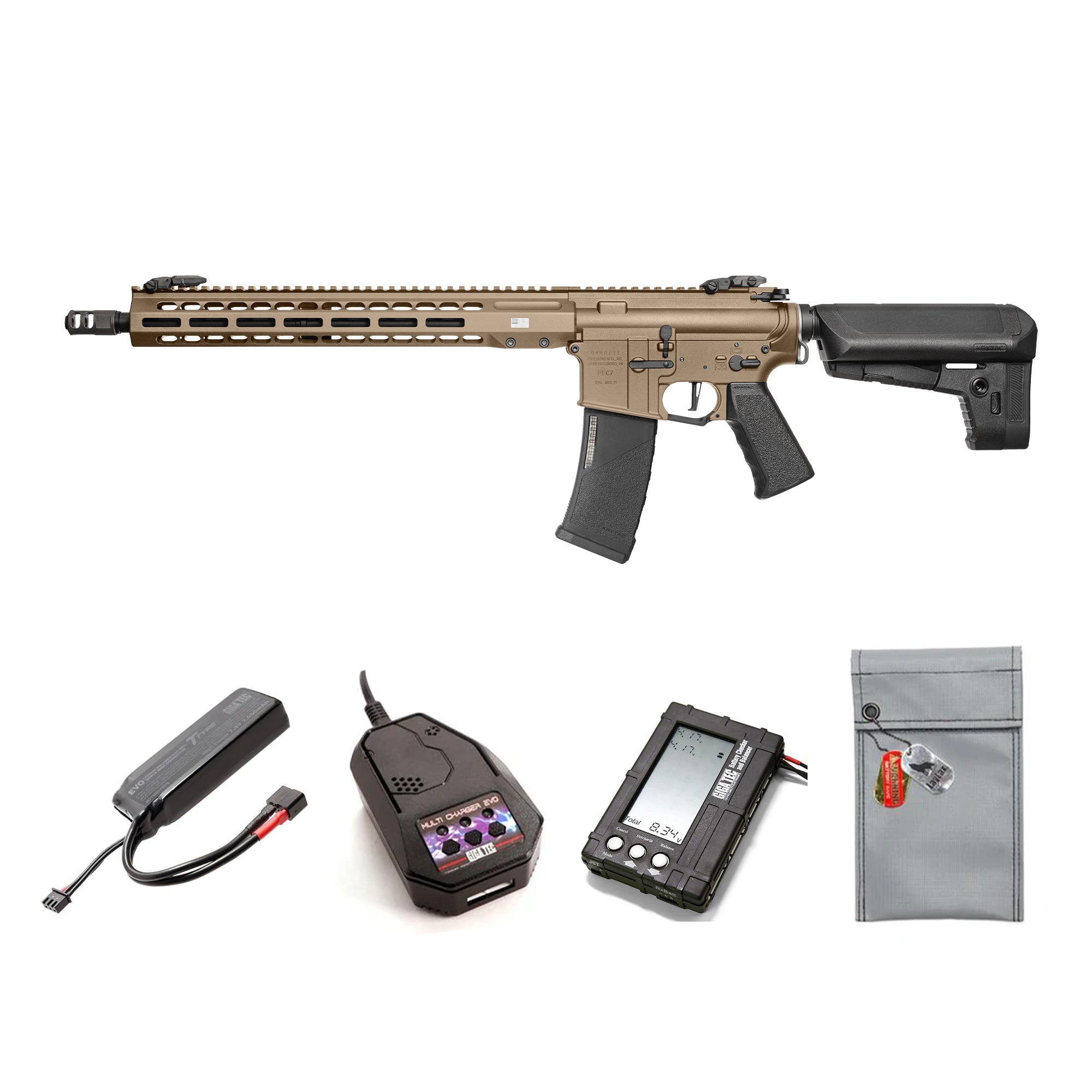 KRYTAC EMG BARRETT MK3 REC7 CRB M-LOK Electric Gun (Ages 18+)