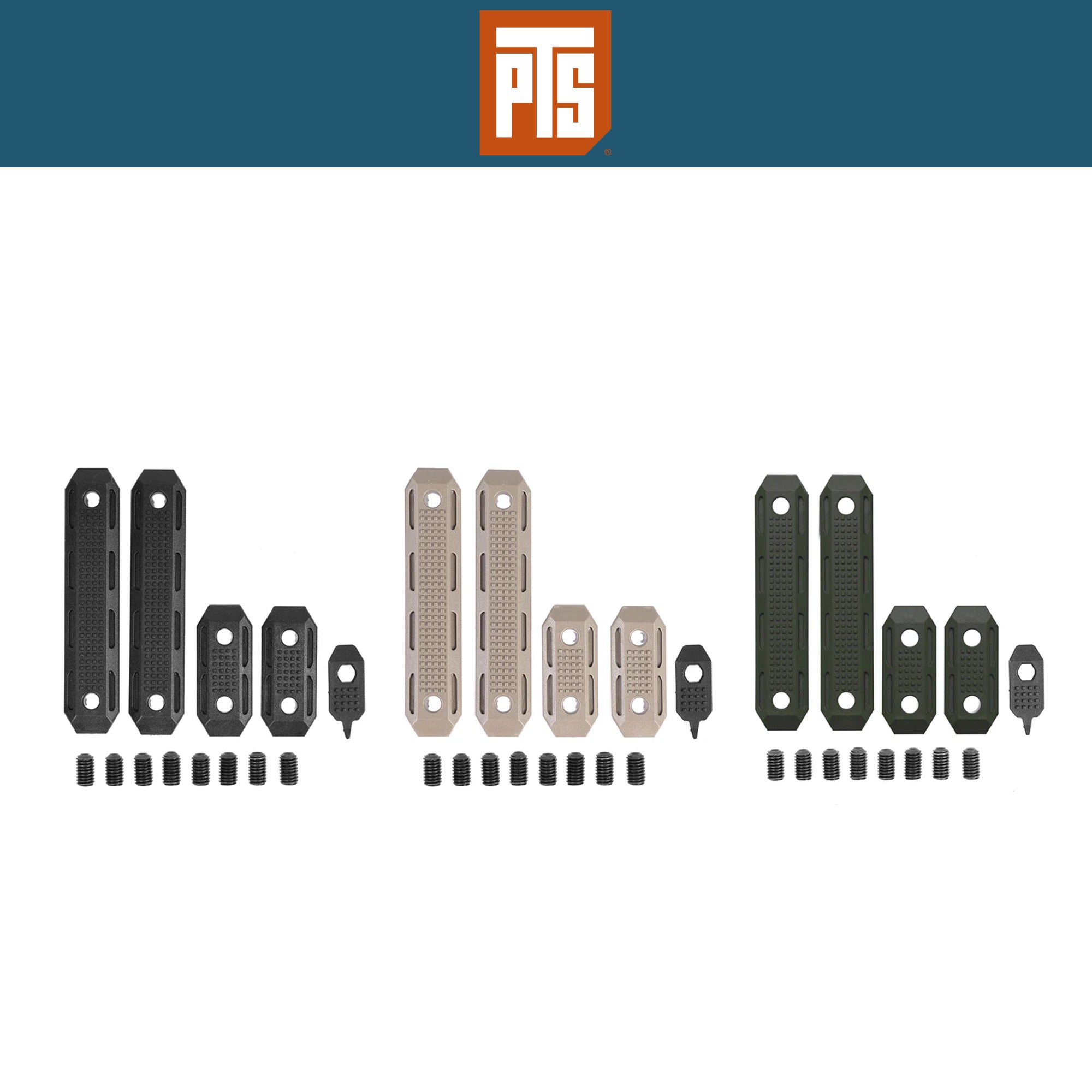 PTS EP Series EP M-LOK Rail Cover Set レイルカバー【ブラック