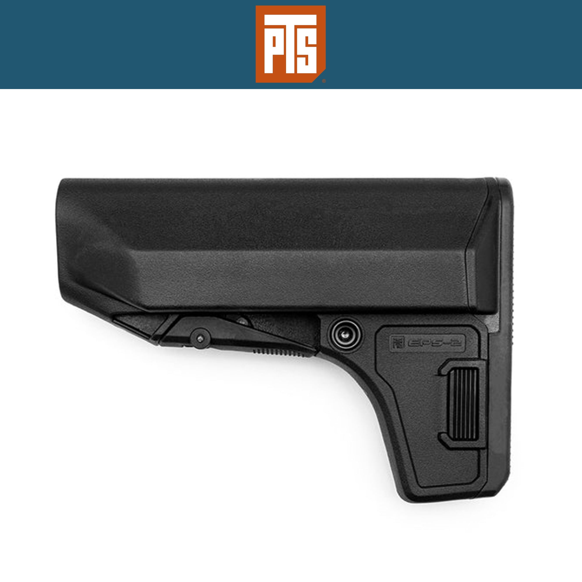 PTS EP Series EPS-2 Enhanced Polymer Stock – Reinforced, Compact, Battery-Ready AR Stock ストック【ブラック】