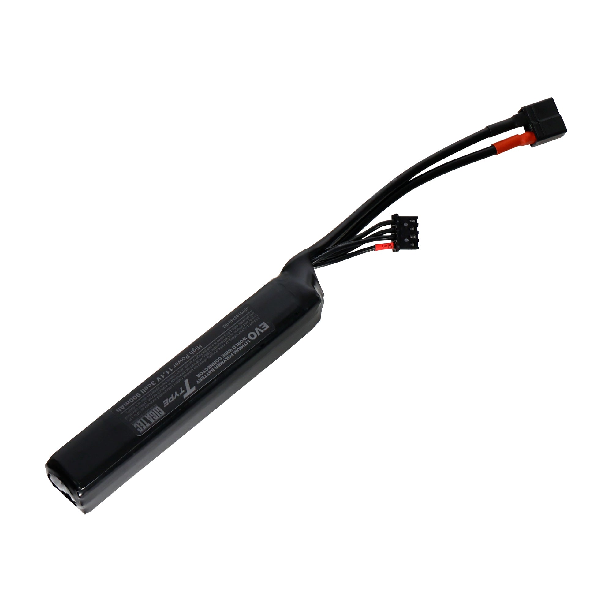 GIGA TEC EVO LiPo Battery, 11.1V, 3-cell, with Stock Pipe-in T-Connector