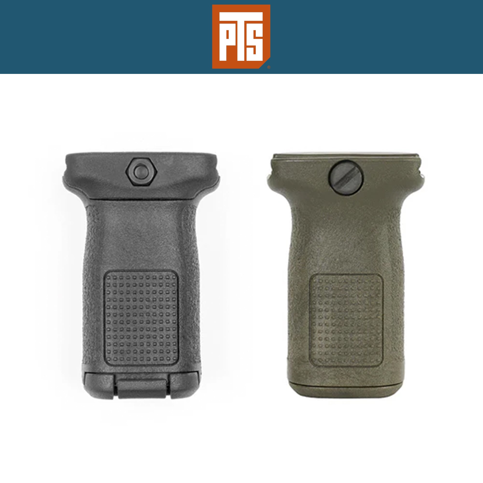 PTS EP Series Enhanced Polymer Vertical Foregrip 2 - Short (EPF2-S) For 1913 Rail フォアグリップ【ブラック/オリーブドラブ】