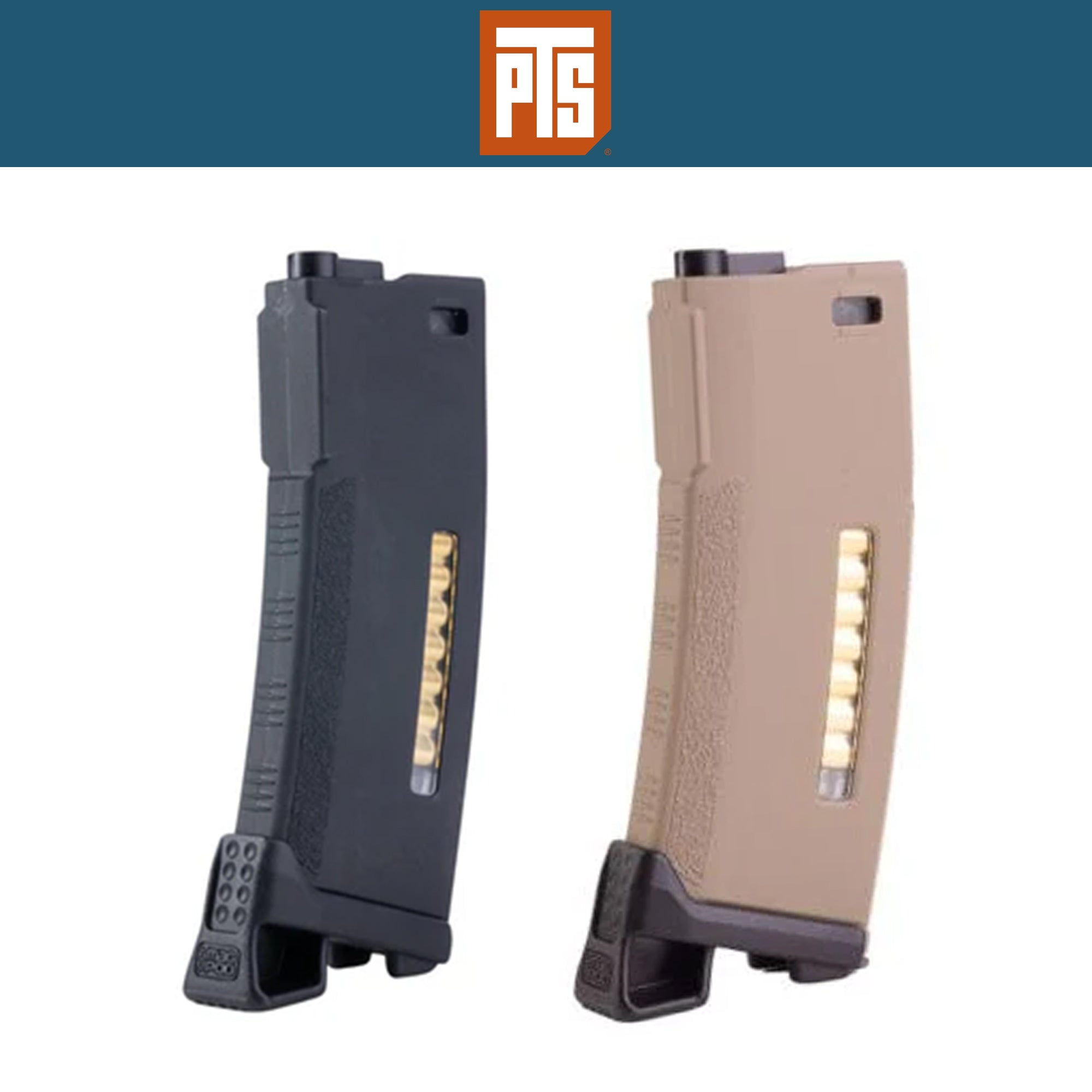 PTS EP Series Enhanced Polymer Magazine(EPM) For AEG with Magpod マガジン【ブラック/ダークアース】
