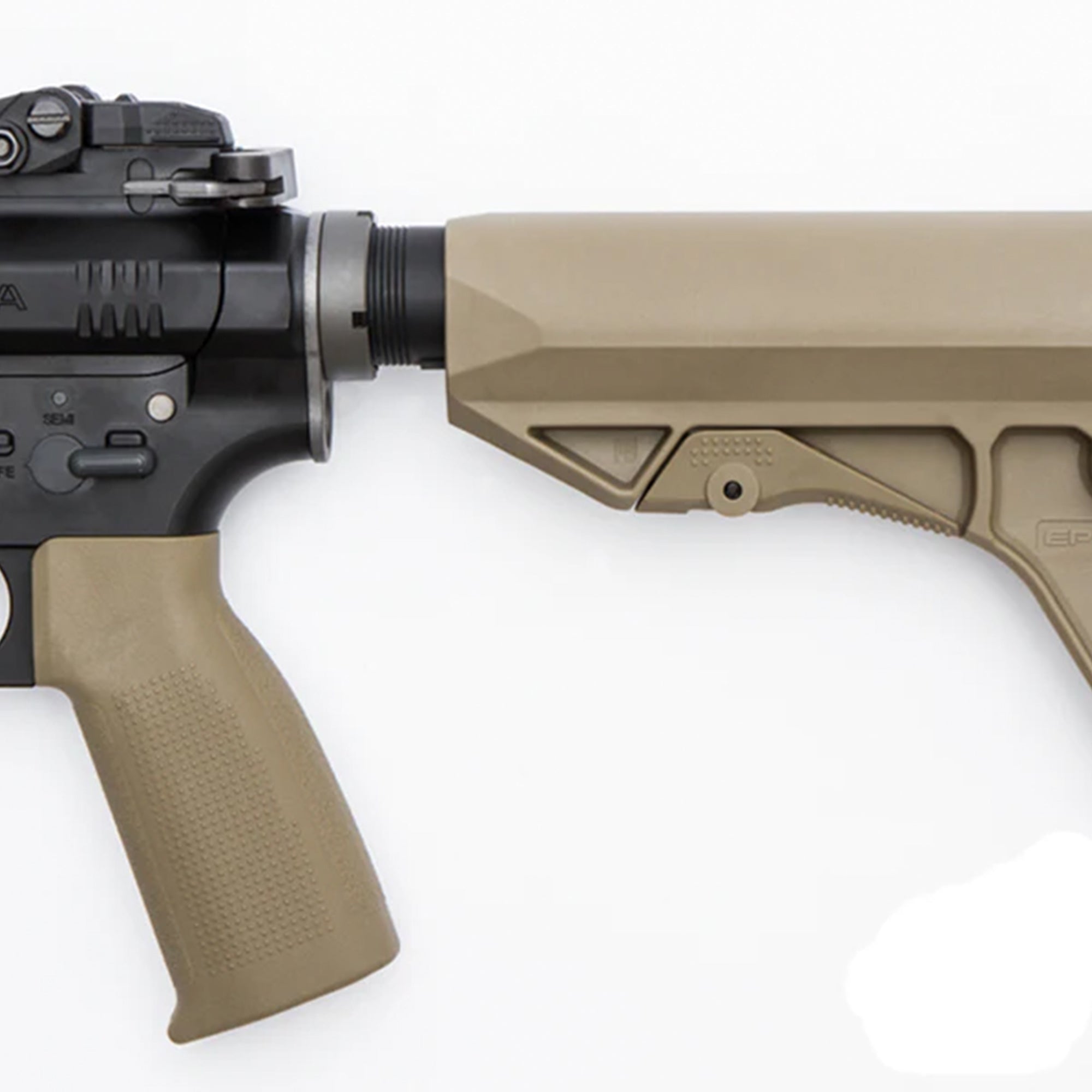 PTS EP Series Enhanced Polymer Stock - Compact (EPS-C) ストック【ブラック/ダークアース】