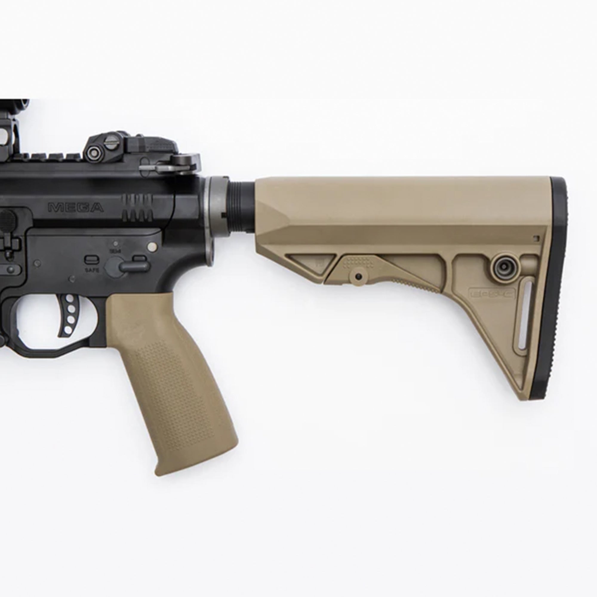 PTS EP Series Enhanced Polymer Stock - Compact (EPS-C) ストック【ブラック/ダークアース】