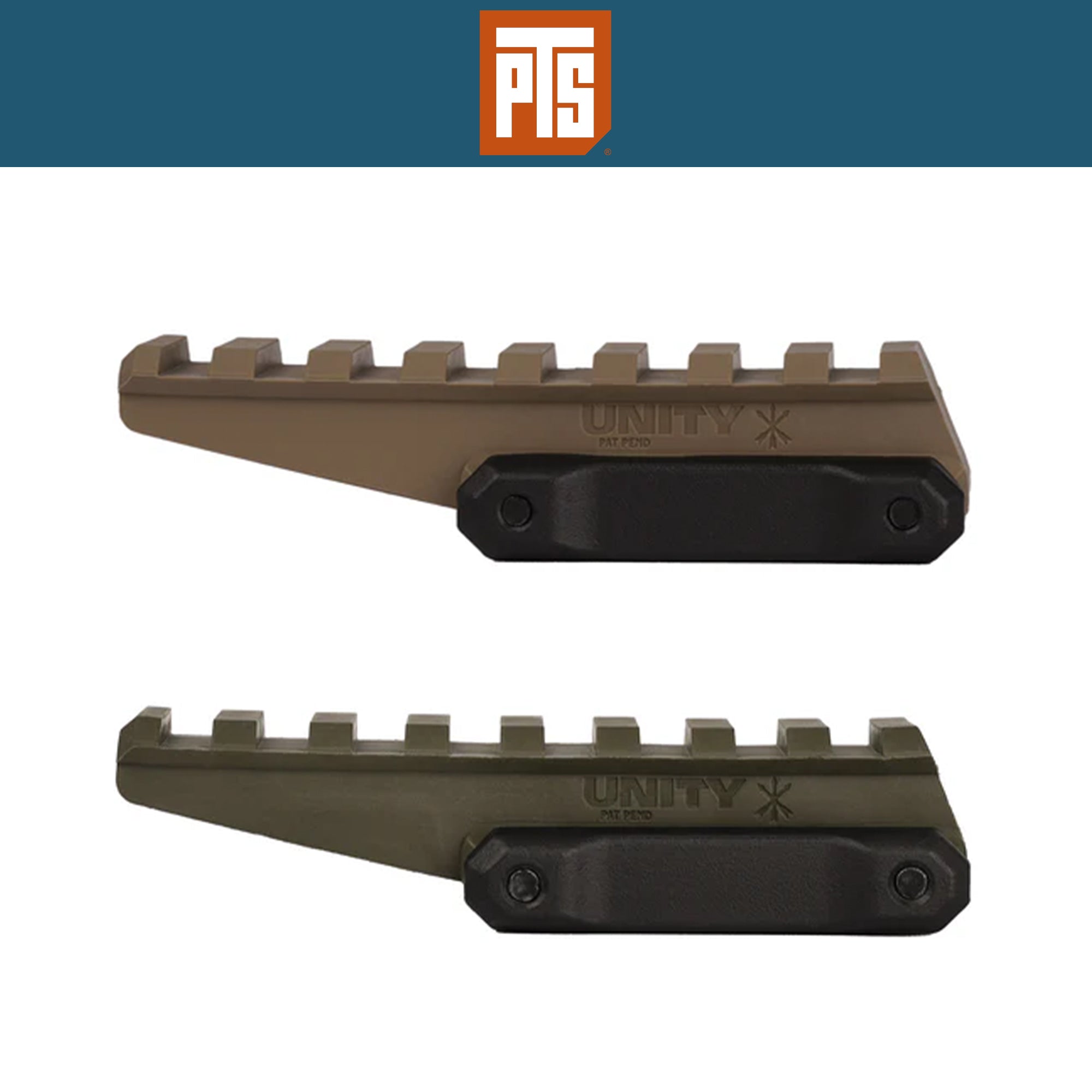 PTS Unity Tactical FAST Riser (Dupont Polymer) (PTS Version) レイルマウント【ダークアース/オリーブドラブ】