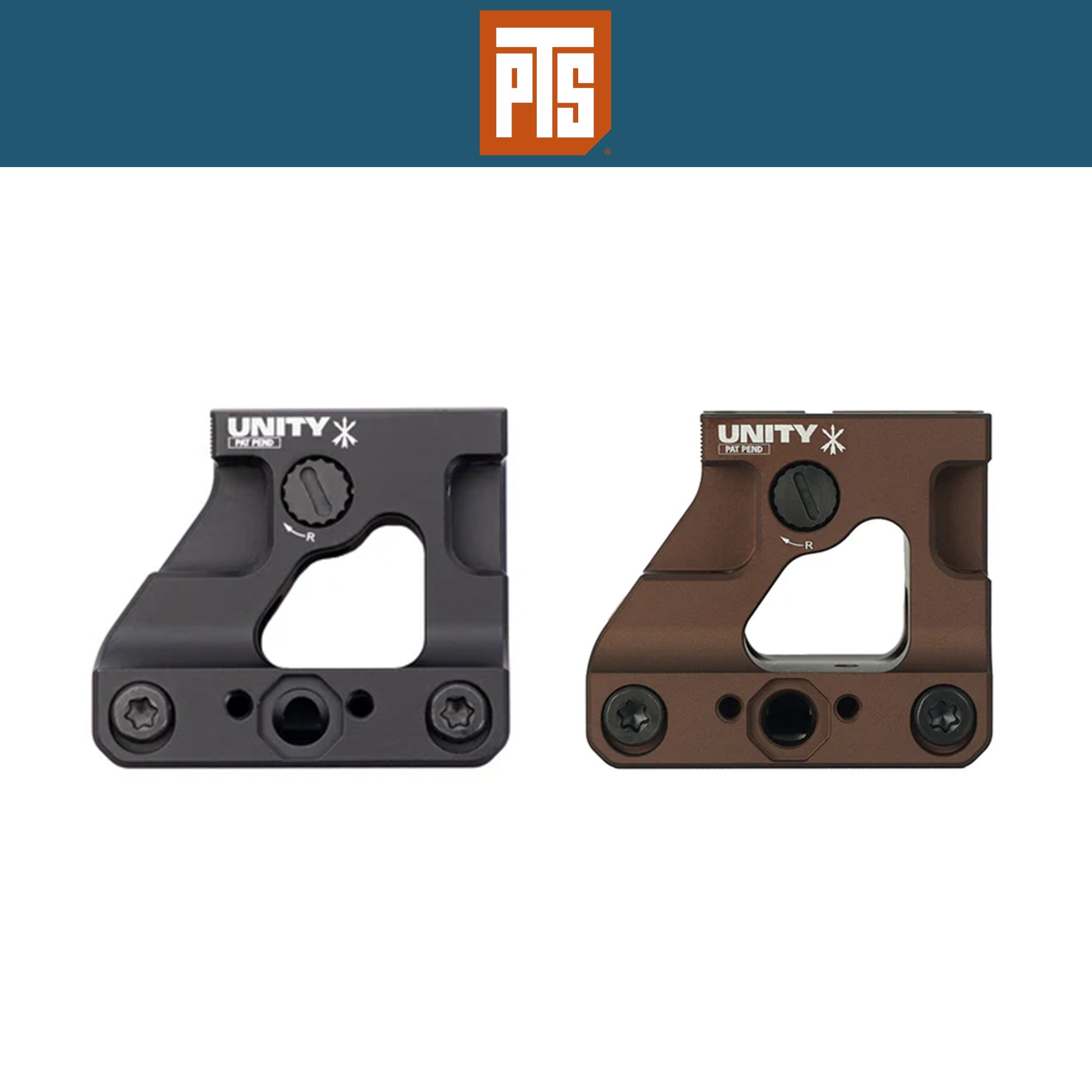 PTS Unity Tactical Fast MRO Mount (PTS Version) マウント【ブラック/ブロンズ】