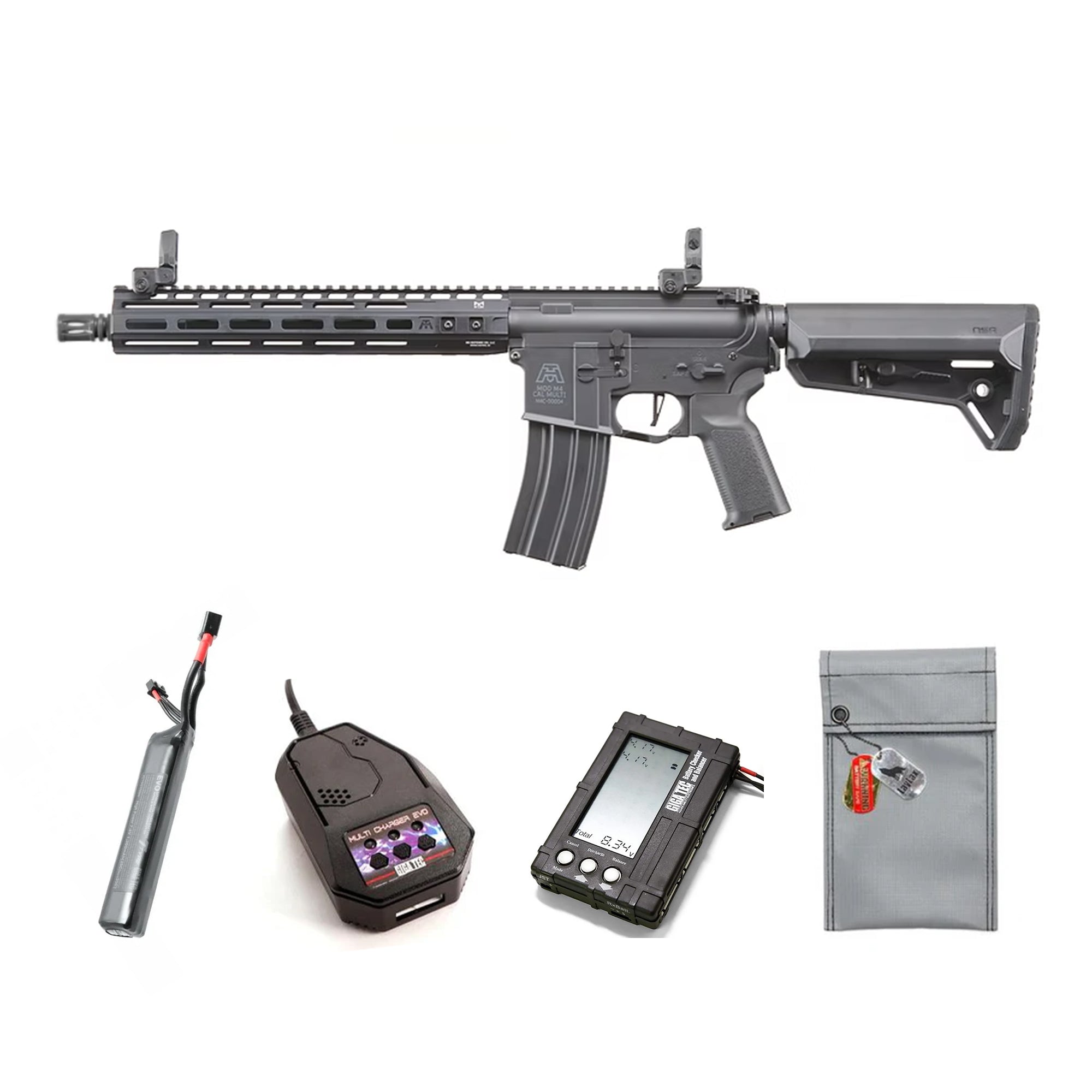 LANCER TACTICAL Gen 3 BG Defense Licensed Type-A MK2 12" Airsoft M4 AEG 電動ガン本体/対象年齢18歳以上