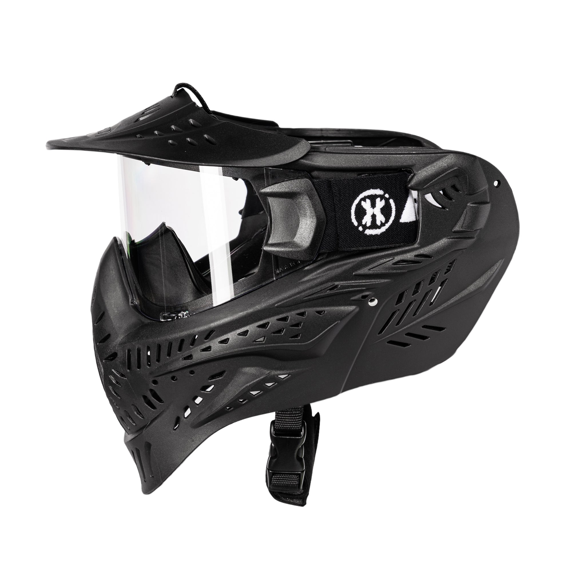 HK Army HSTL GOGGLE - SINGLE PANE (ANTI FOG) LENS - BLACK w/ CLEAR フェイスガード【ブラック/クリアレンズ】