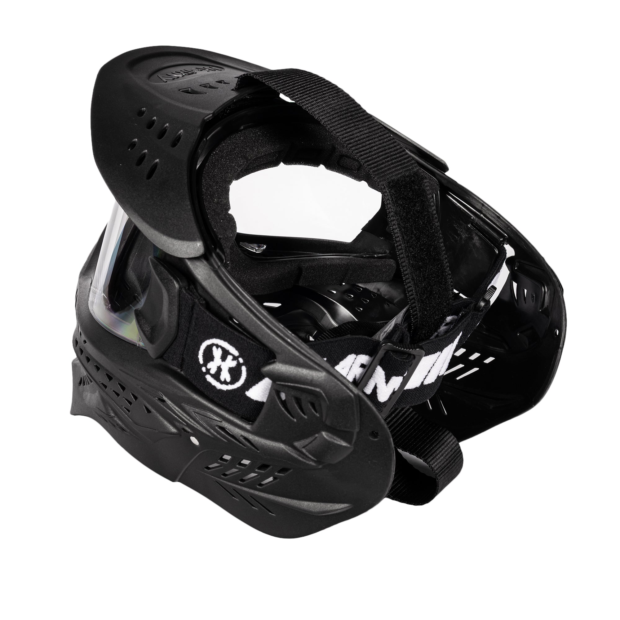 HK Army HSTL GOGGLE - SINGLE PANE (ANTI FOG) LENS - BLACK w/ CLEAR フェイスガード【ブラック/クリアレンズ】
