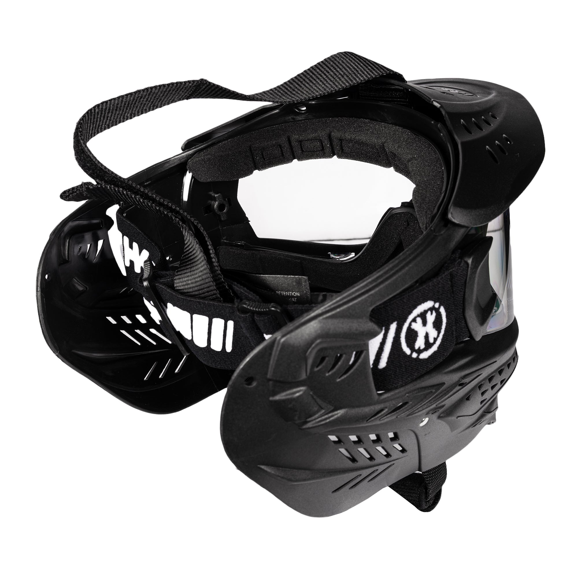 HK Army HSTL GOGGLE - SINGLE PANE (ANTI FOG) LENS - BLACK w/ CLEAR フェイスガード【ブラック/クリアレンズ】