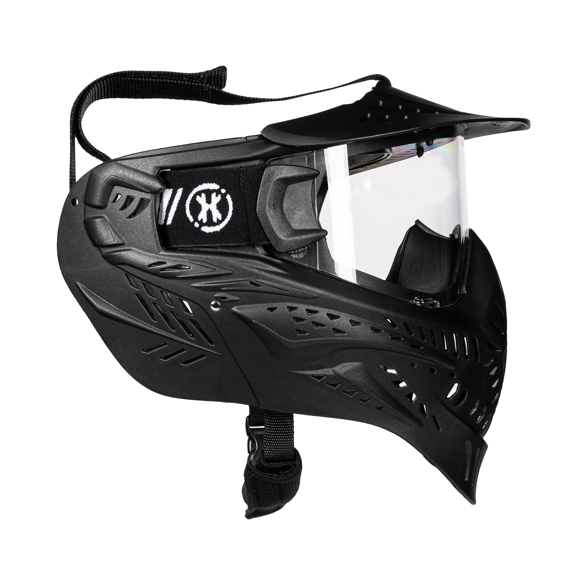 HK Army HSTL GOGGLE - SINGLE PANE (ANTI FOG) LENS - BLACK w/ CLEAR フェイスガード【ブラック/クリアレンズ】