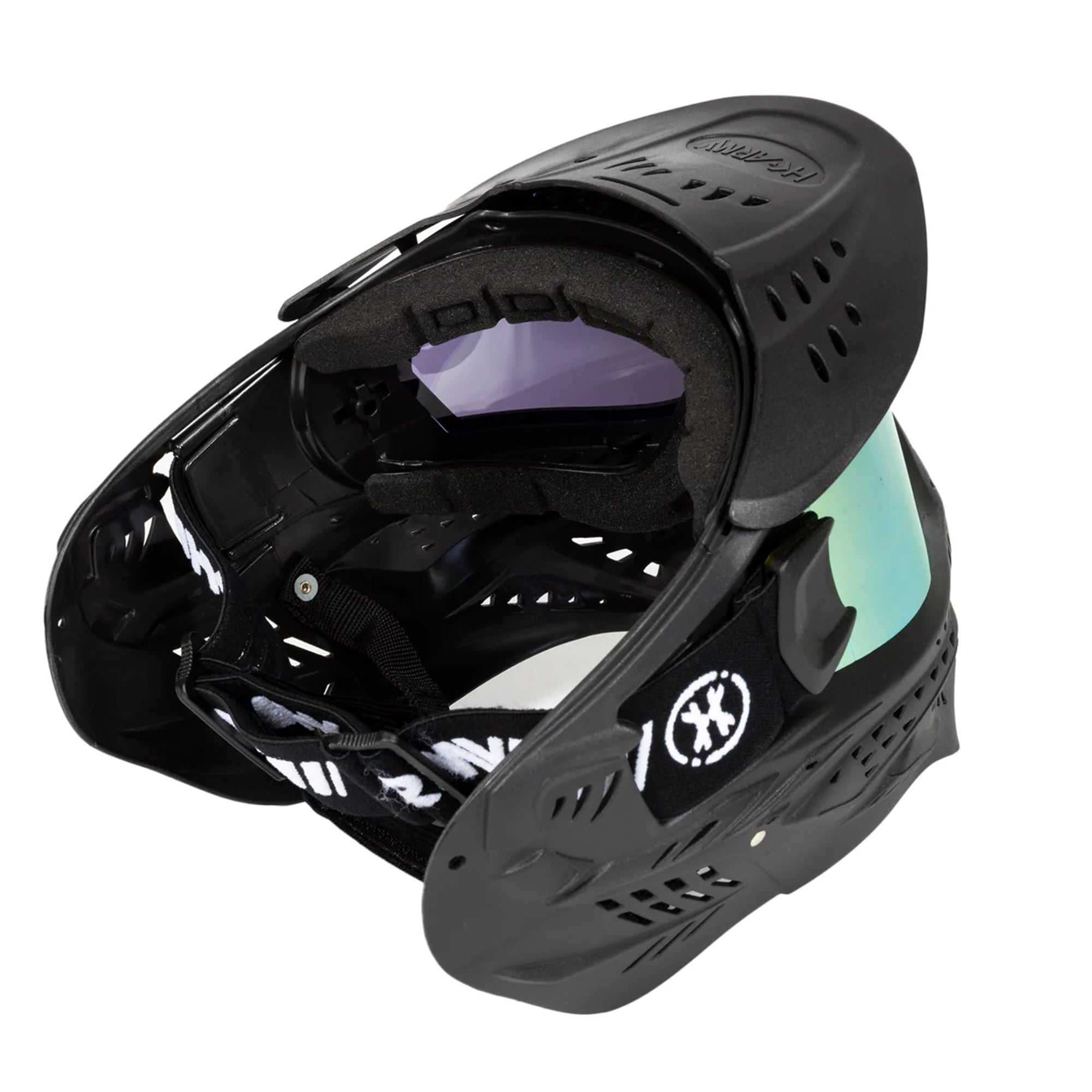 HK Army HSTL Goggle - Black w/ Gold Thermal Lens フェイスガード【ブラック/ゴールドレンズ】