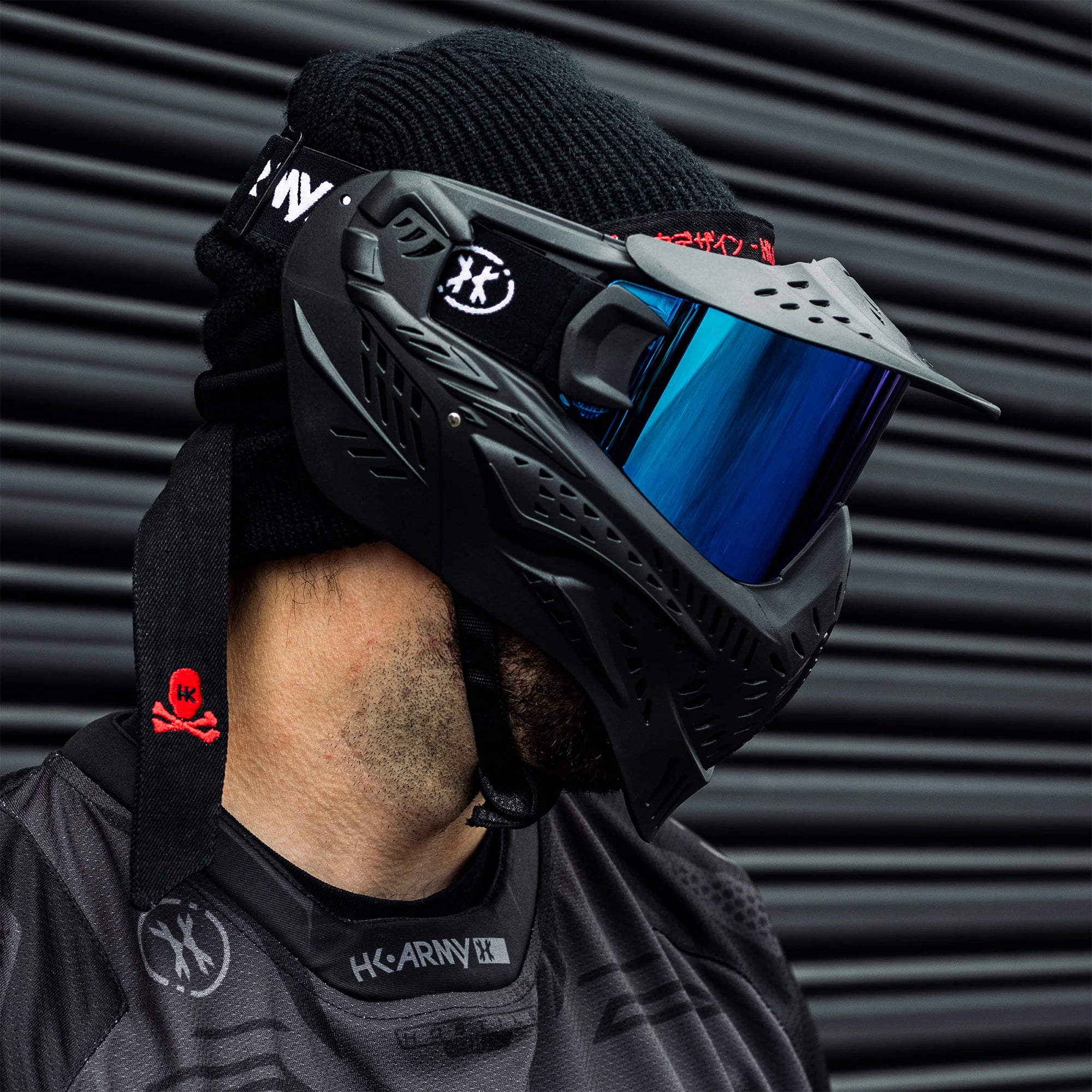 HK Army HSTL Goggle - Black w/ Ice Thermal Lens フェイスガード【ブラック/アイスレンズ】