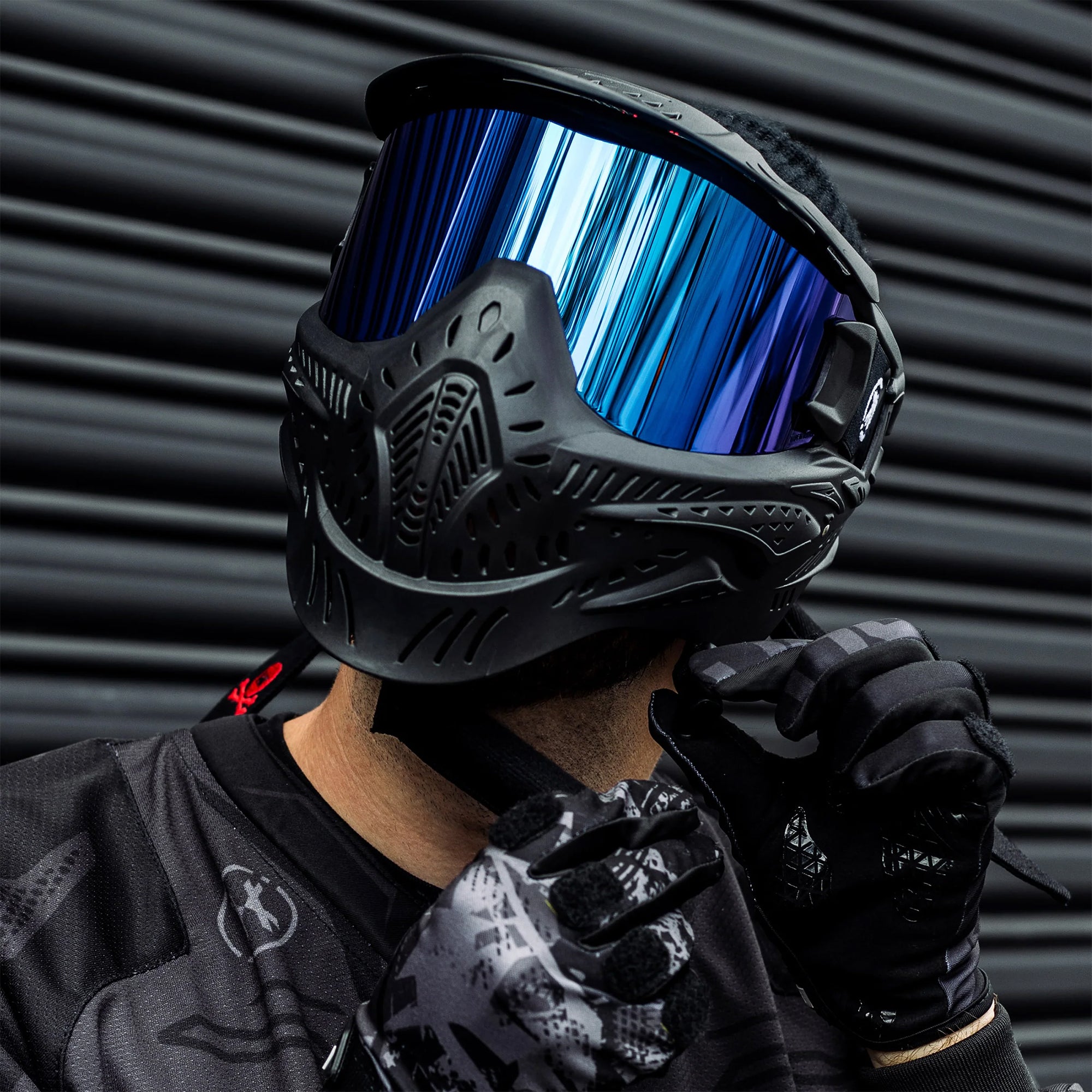 HK Army HSTL Goggle - Black w/ Ice Thermal Lens フェイスガード【ブラック/アイスレンズ】