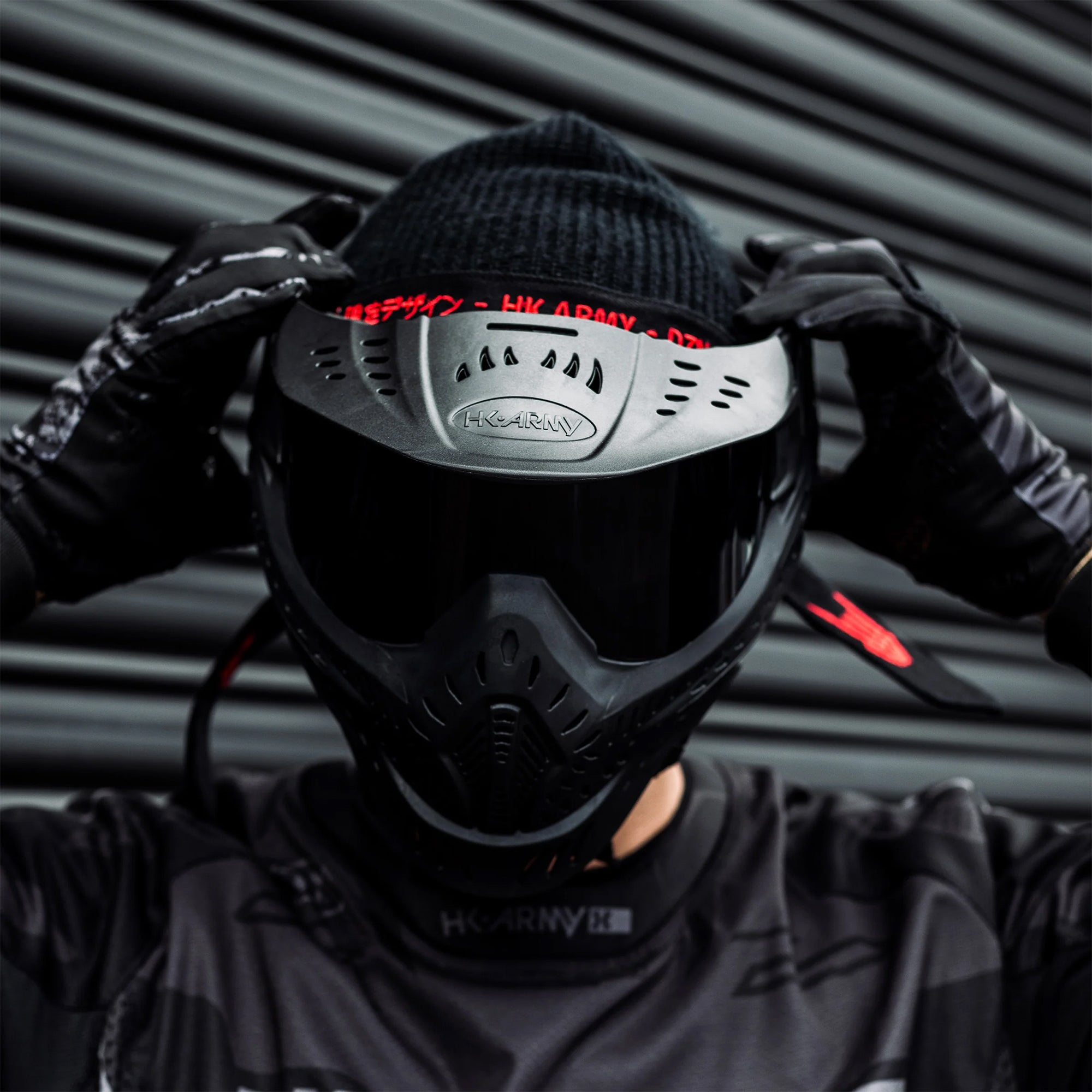 HK Army HSTL Goggle - Black w/ Smoke Thermal Lens フェイスガード【ブラック/スモークレンズ】