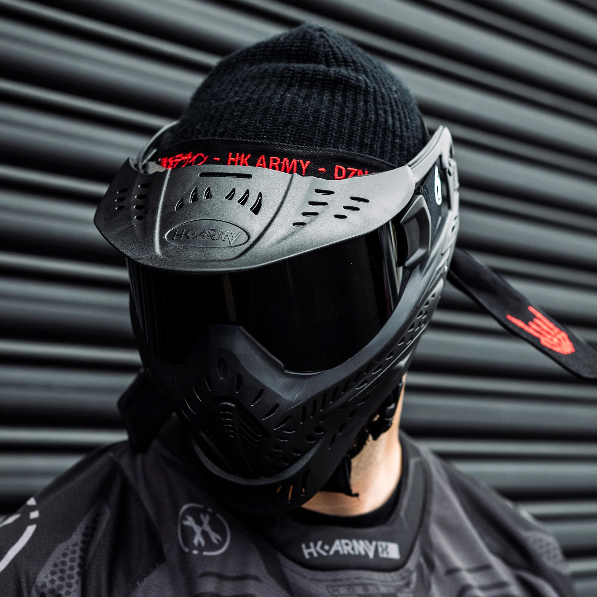 HK Army HSTL Goggle - Black w/ Smoke Thermal Lens フェイスガード【ブラック/スモークレンズ】