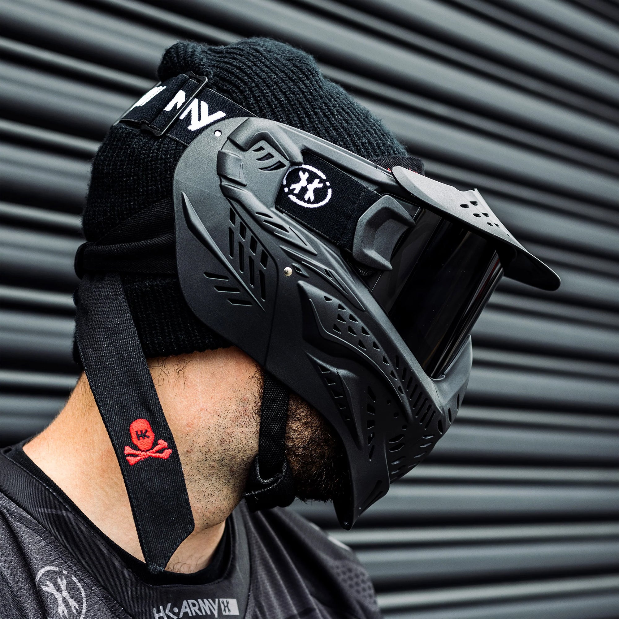 HK Army HSTL Goggle - Black w/ Smoke Thermal Lens フェイスガード【ブラック/スモークレンズ】