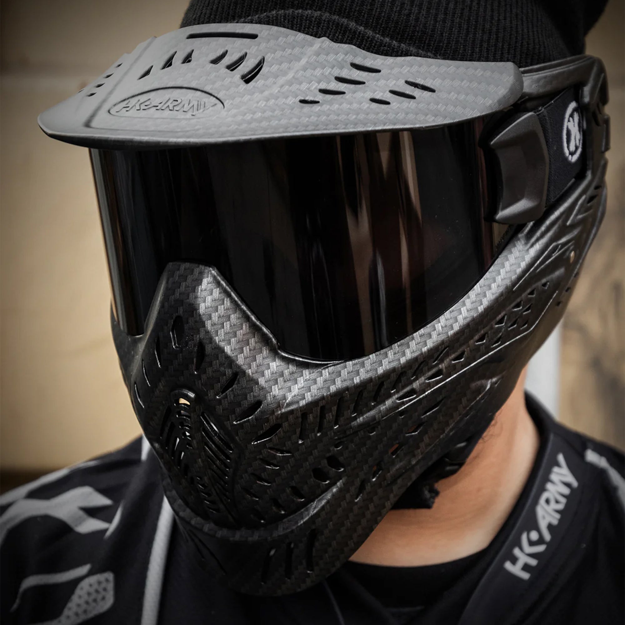 HK Army HSTL Goggle - Carbon Fiber フェイスガード【カーボン】
