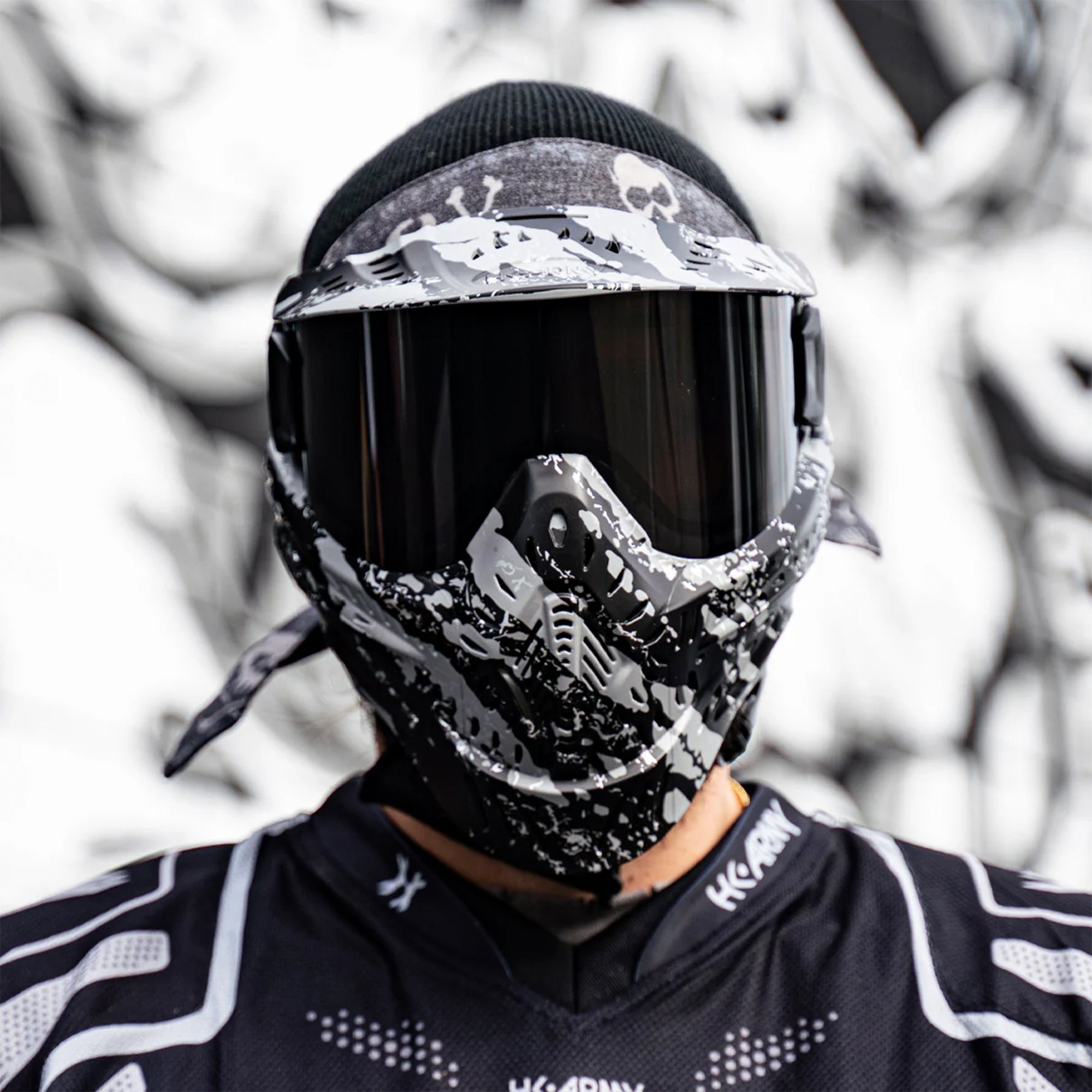 HSTL Goggle - Fracture Black/Grey フェイスガード【ブラック/グレー】