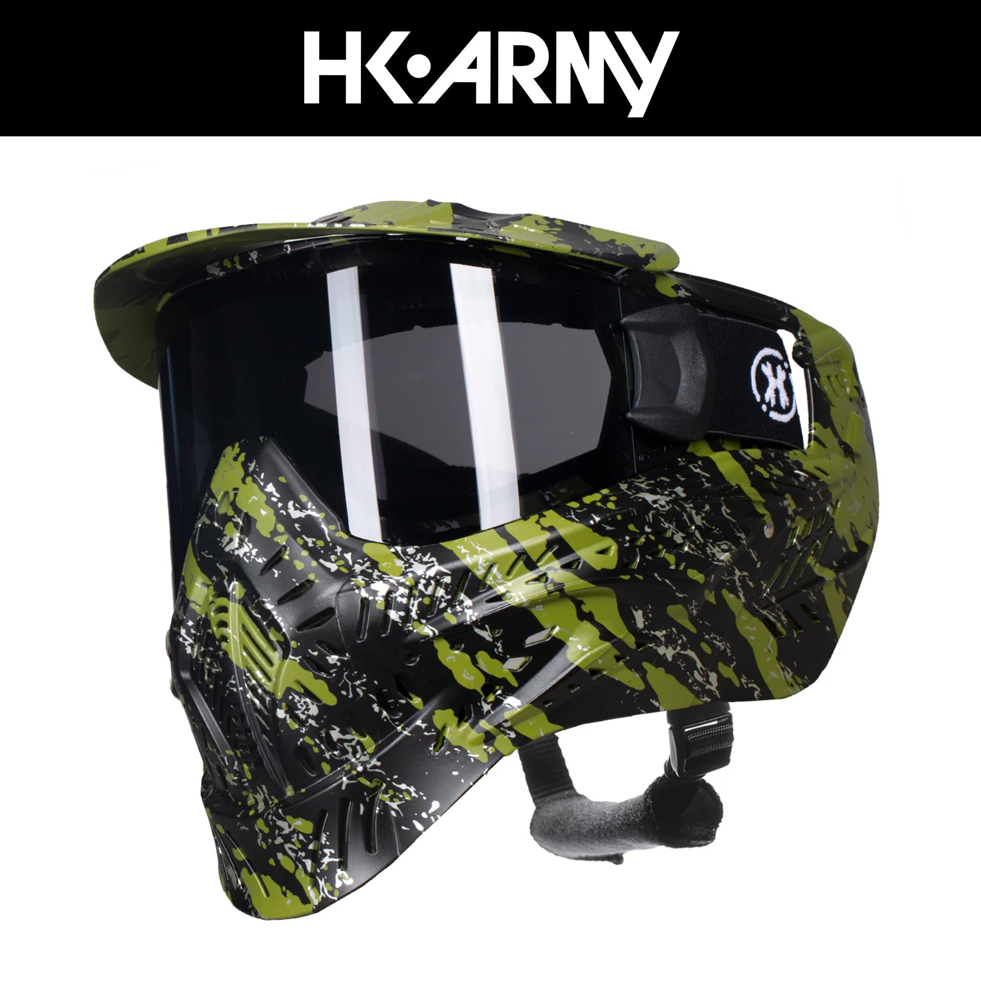 HK Army HSTL Goggle - Fracture Black/Olive フェイスガード【ブラック/オリーブ】