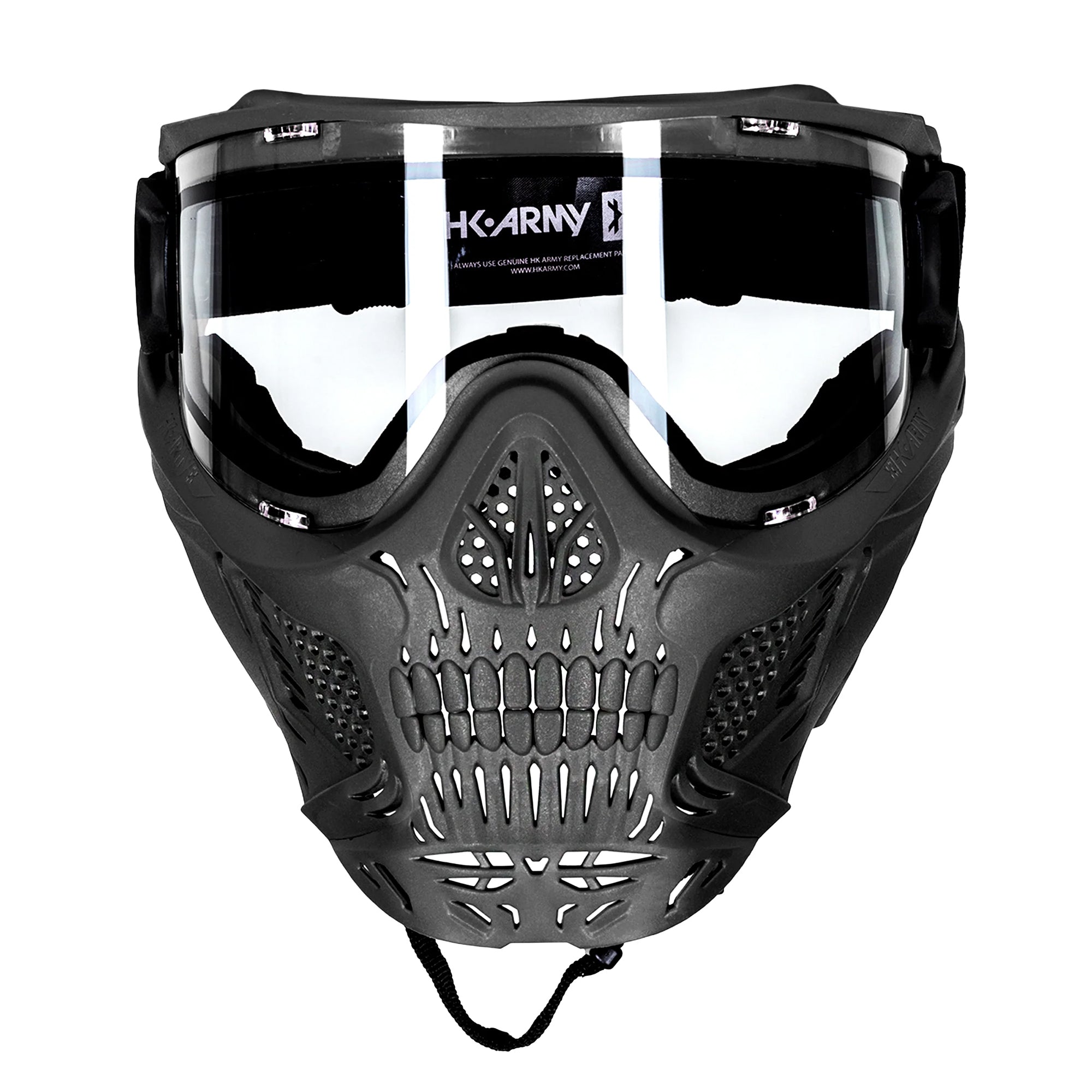 HK Army HSTL Skull Goggle - Black w/ Clear Lens フェイスガード【ブラック/クリアレンズ】