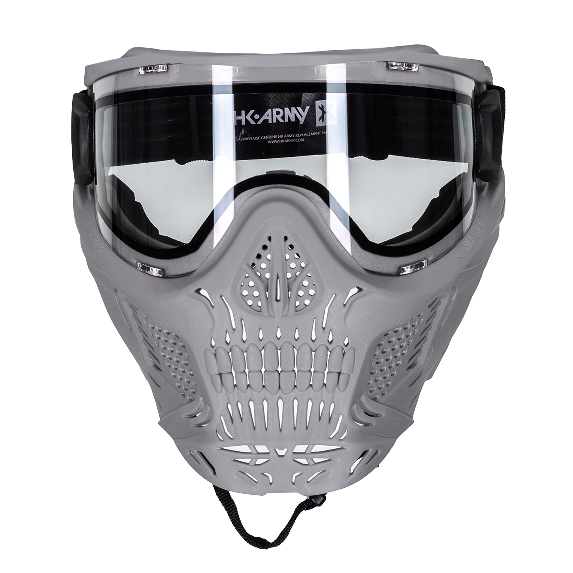 HK Army HSTL Skull Goggle - Grey w/ Clear Lens フェイスガード【グレー/クリアレンズ】