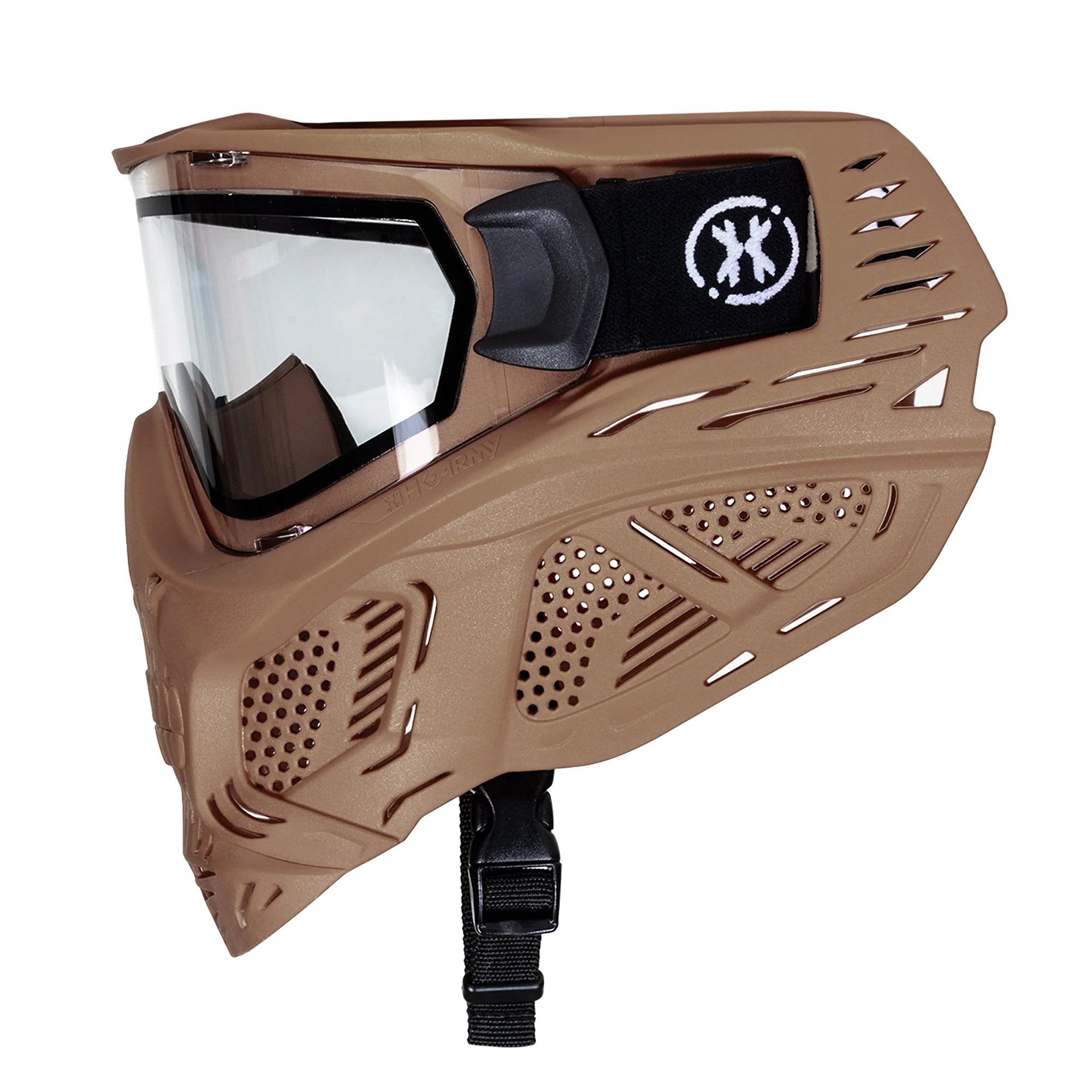 HK Army HSTL Skull Goggle - Tan w/ Clear Lens フェイスガード【タン/クリアレンズ】