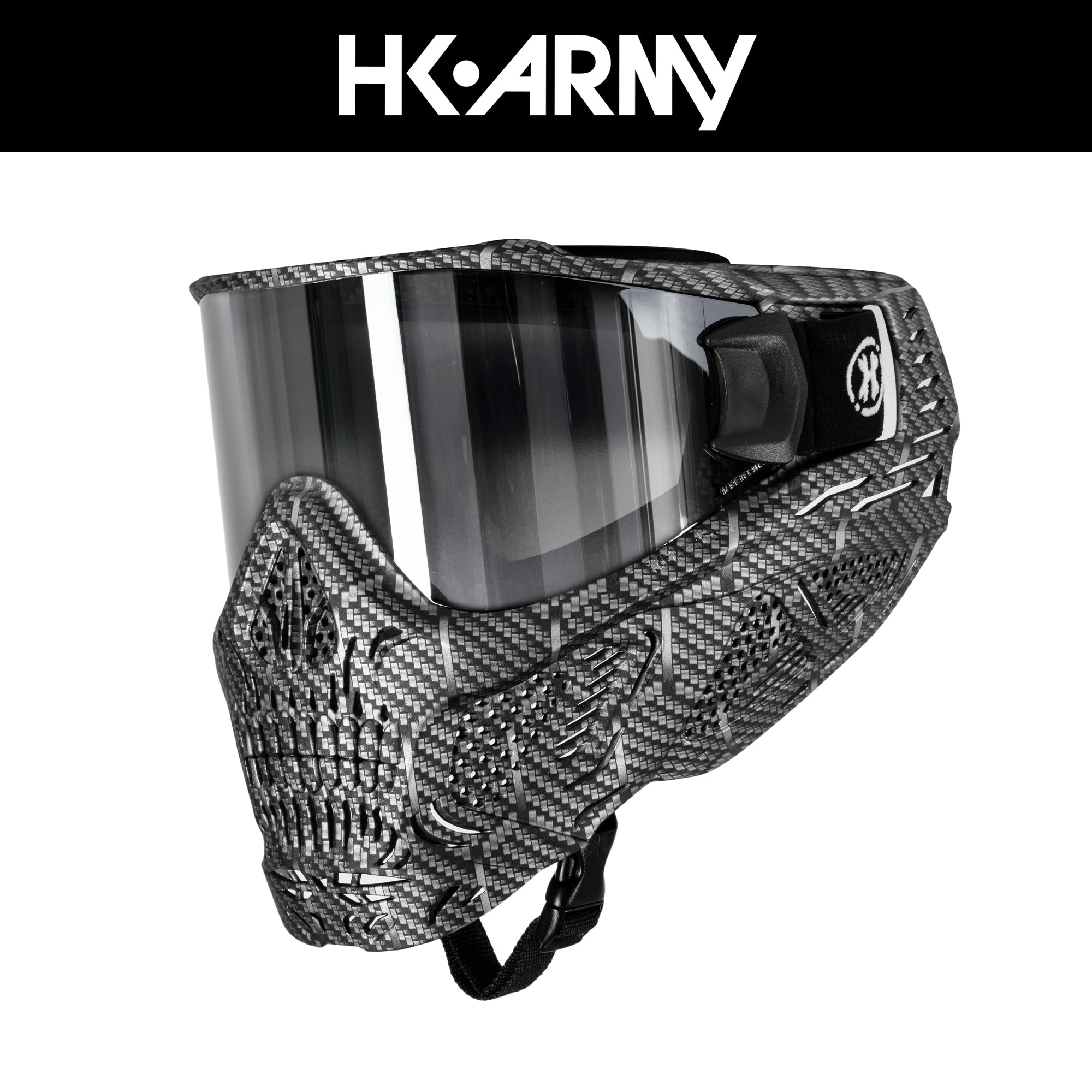 HK Army HSTL Skull Goggle Machine Silver w/ Chrome Lens フェイスガード【シルバー/クロームレンズ】