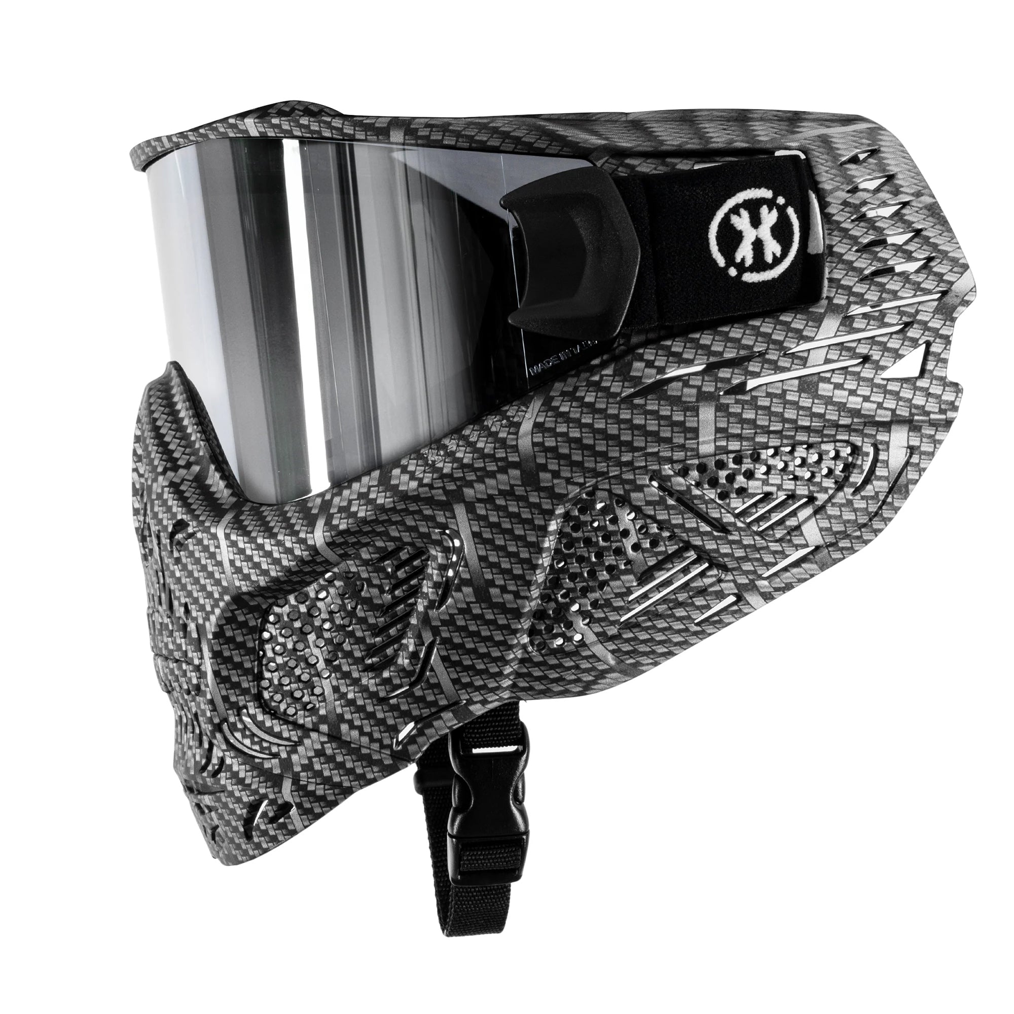 HK Army HSTL Skull Goggle Machine Silver w/ Chrome Lens フェイスガード【シルバー/クロームレンズ】