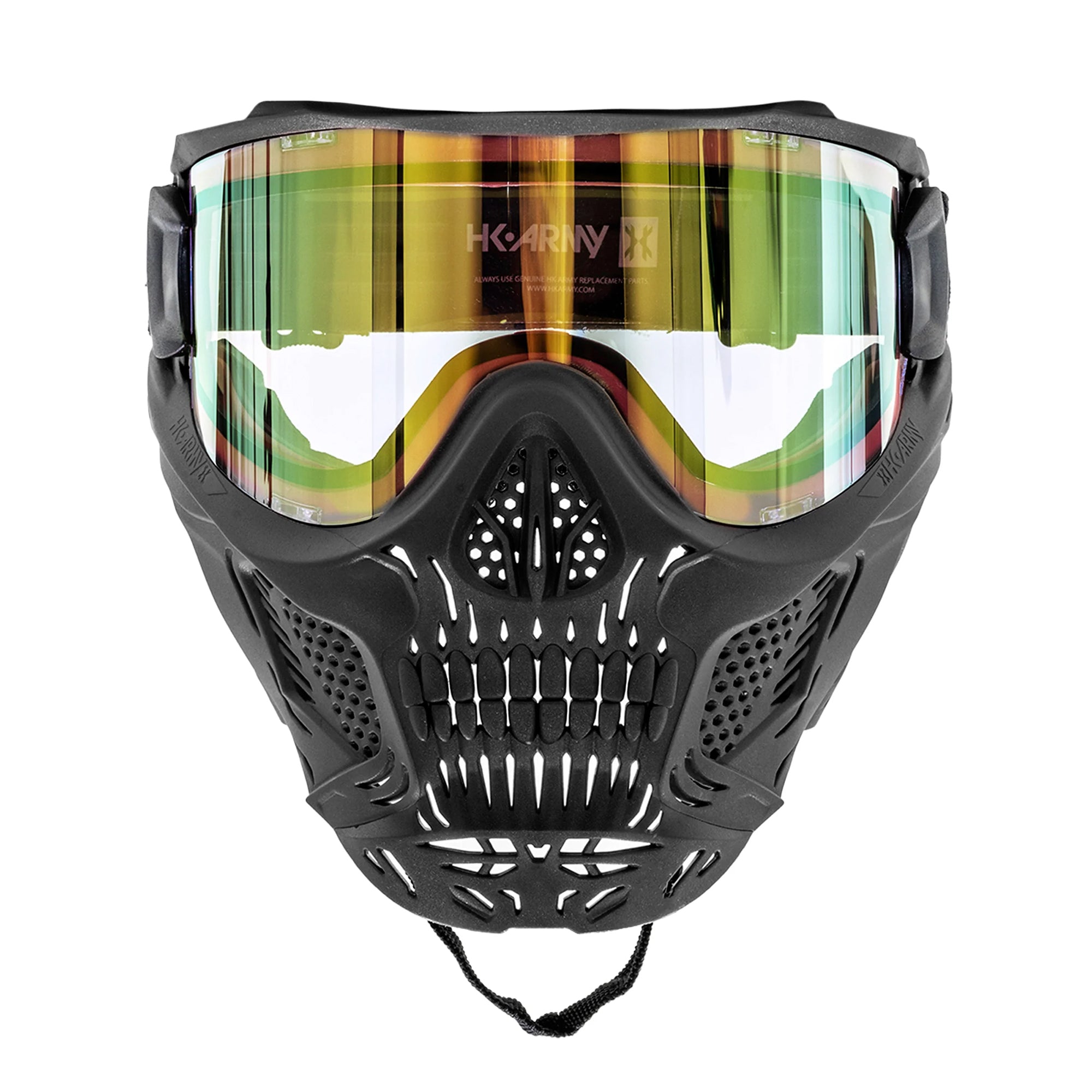 HSTL Skull Goggle "Raider" - Black w/ Gold Lens フェイスガード【ブラック/ゴールドレンズ】