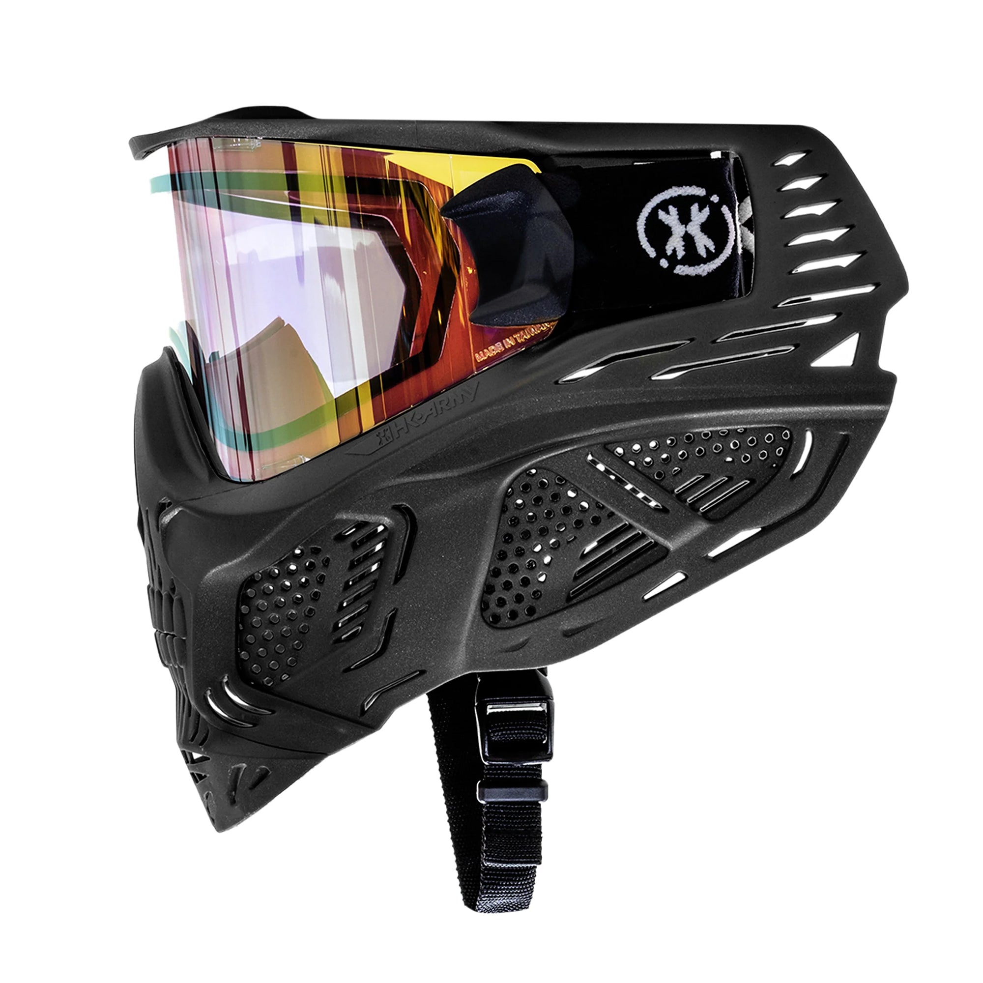 HSTL Skull Goggle "Raider" - Black w/ Gold Lens フェイスガード【ブラック/ゴールドレンズ】