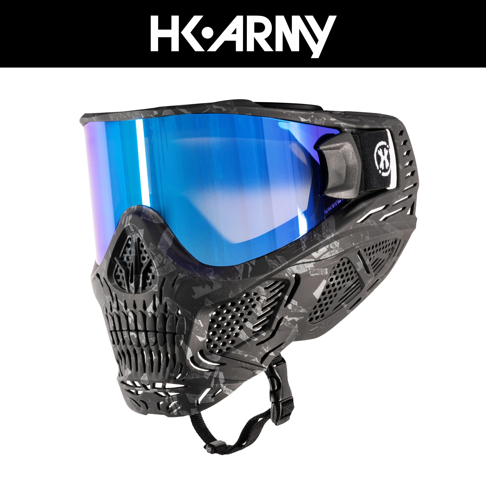 HSTL Skull Goggle Shards w/ Ice Lens フェイスガード【ブラック/アイスレンズ】