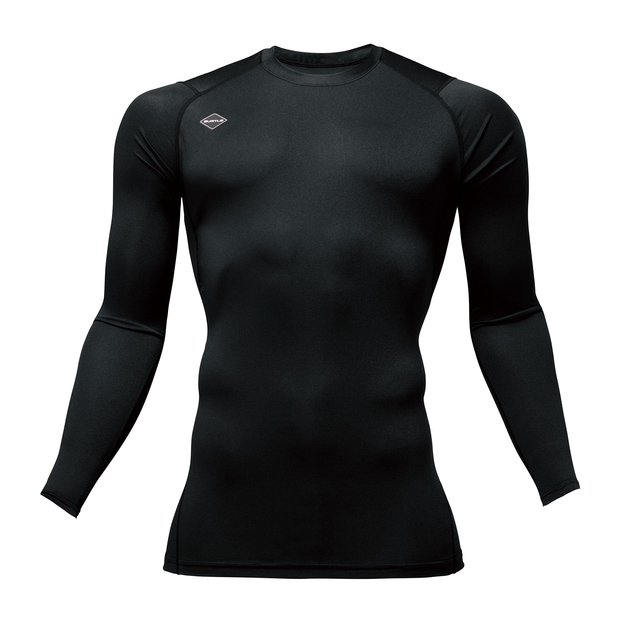 BURTLE 長袖ドライフィットシャツ(ユニセックス)【ブラック】4070 バートル
