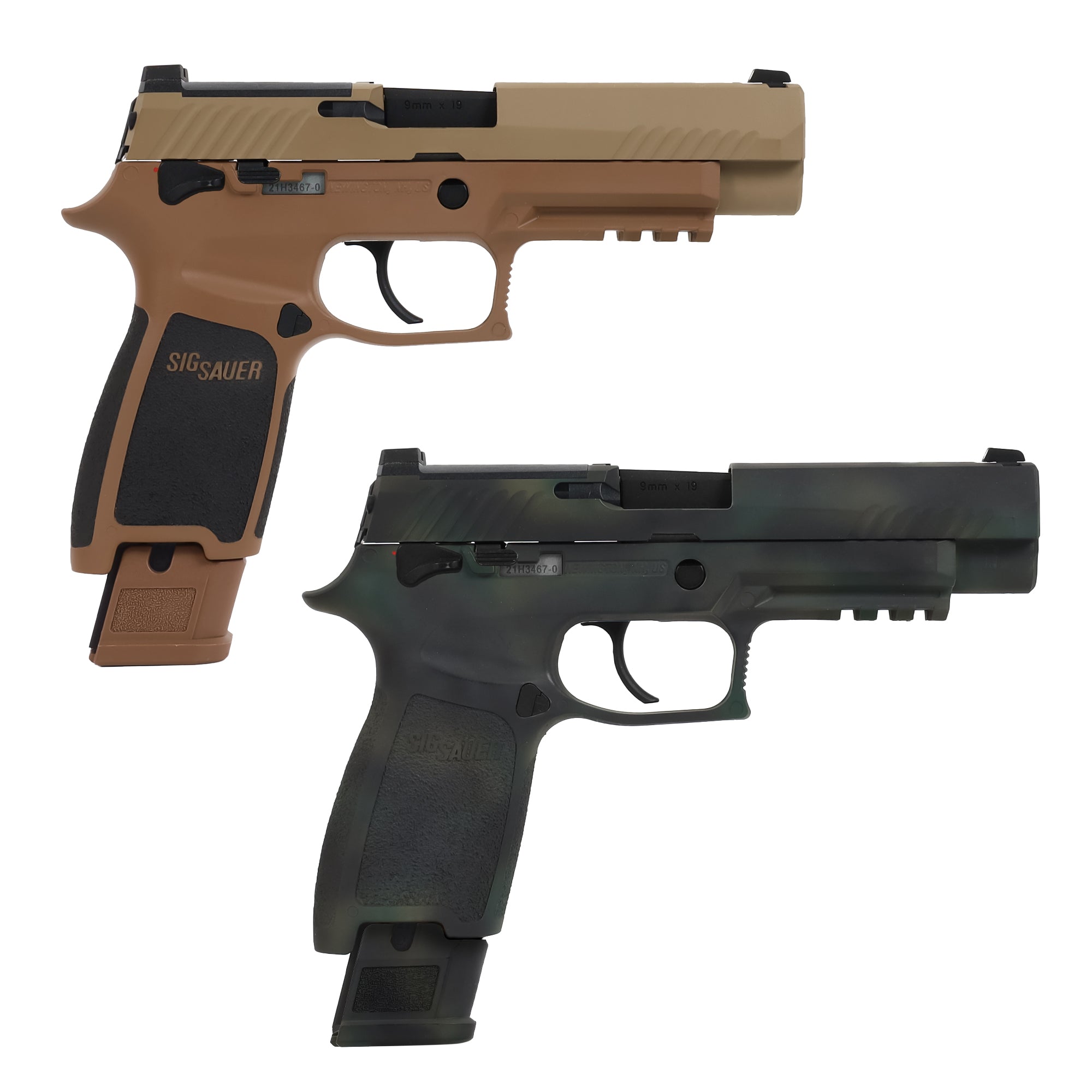 【LayLax.com限定】SIG AIR ProForce M17 CO2 GBB専用 セラコートカスタムキット スライド グリップ マガジンバンパー