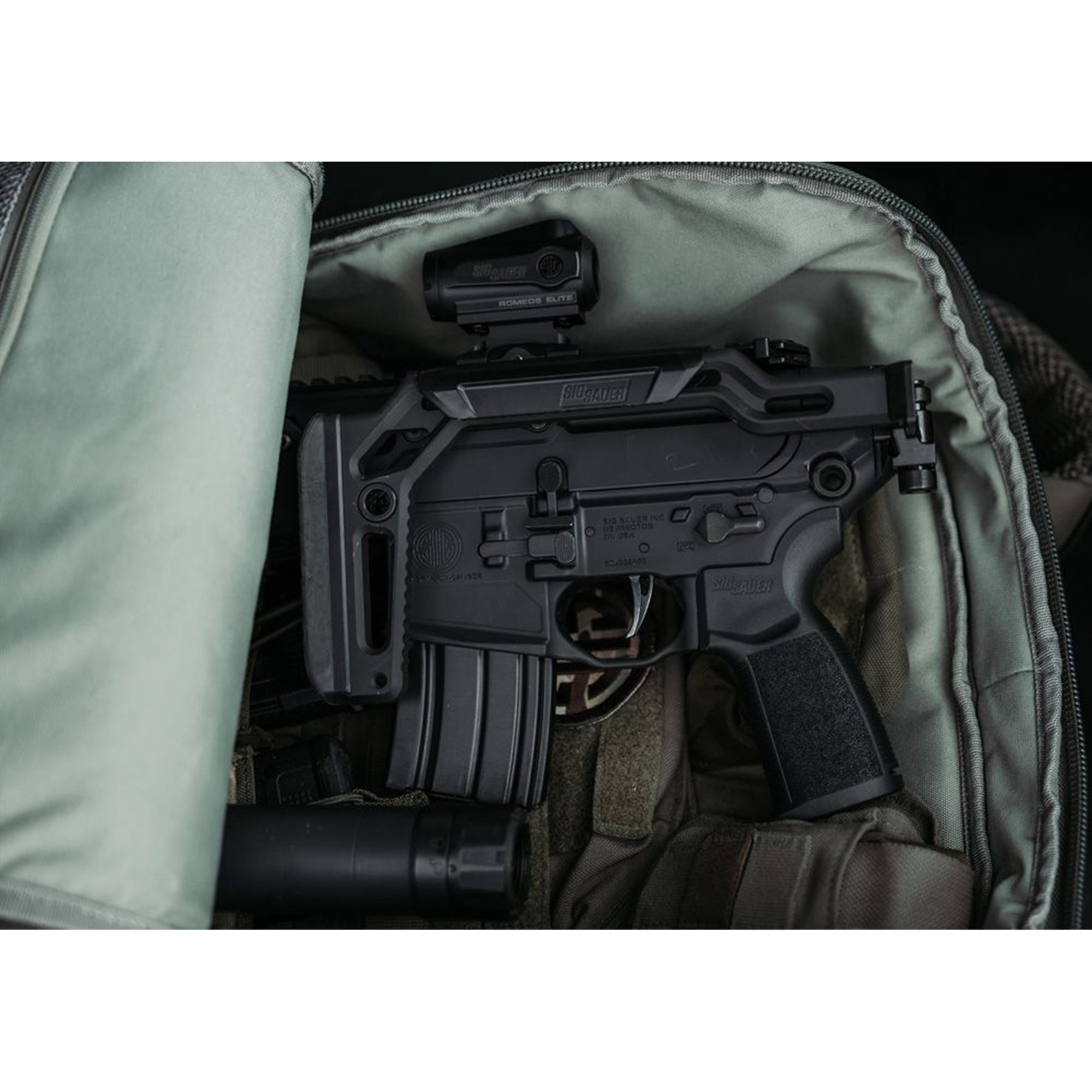SIG SAUER MCX/MPX THIN FOLDING STOCK 2.0 ASSEMBLY, 1913 LOCKING HINGE フォールディングストック【ブラック】