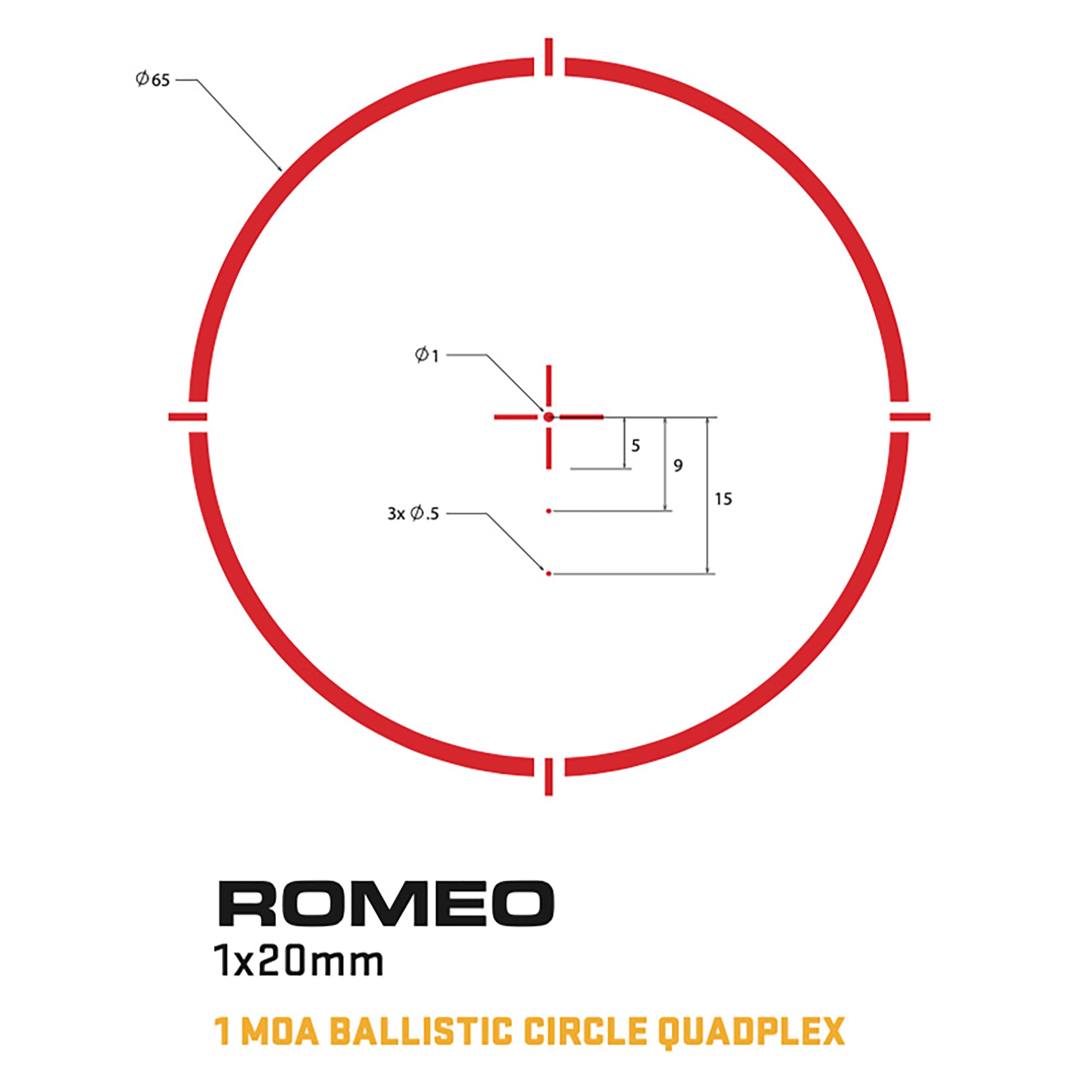 SIG SAUER ROMEO4S ダットサイト(Ballistic Circle Quadplex レティクル) トルクス・クイックリリースマウント 【グラファイト】 SOR43022