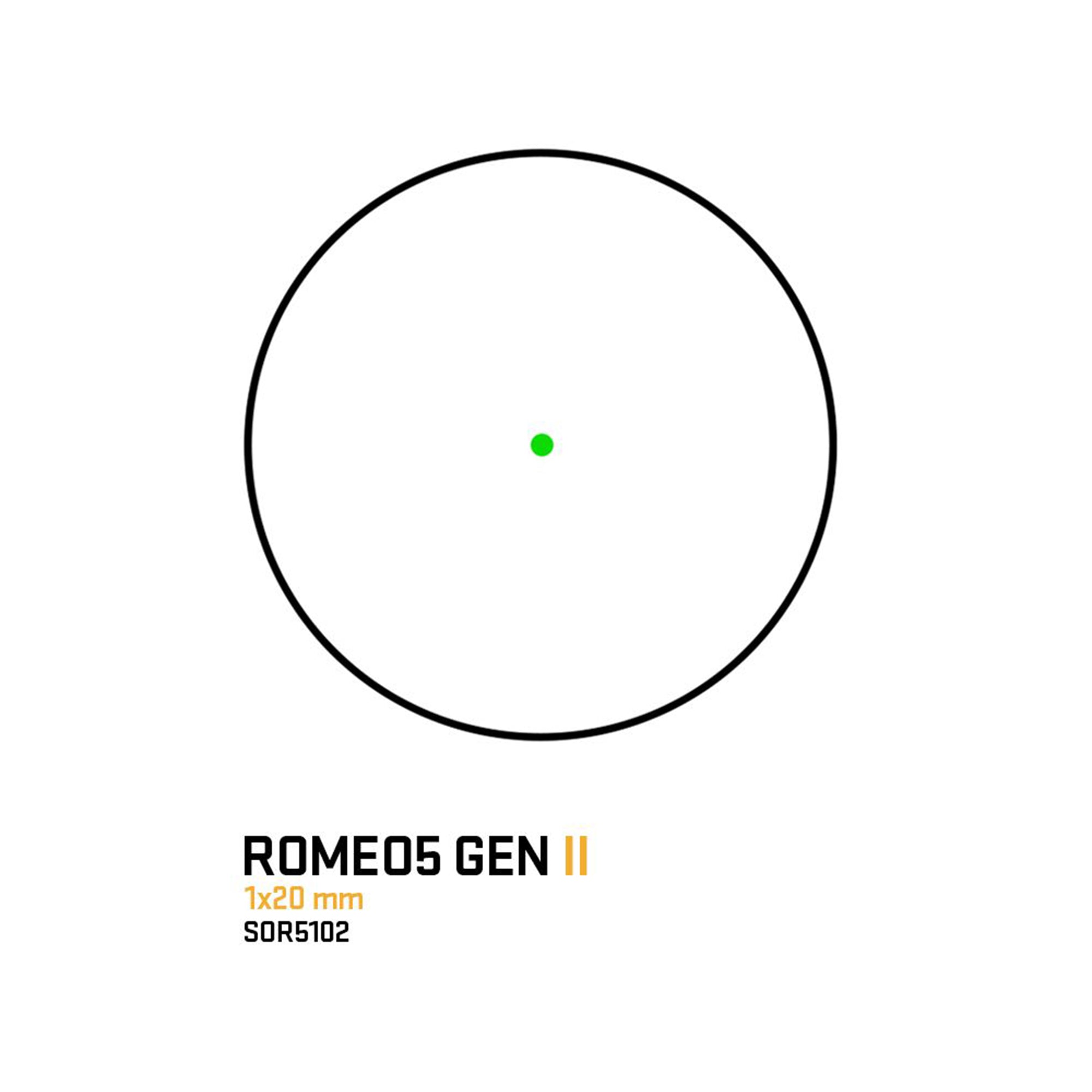 SIG SAUER ROMEO5 GEN II ダットサイト (1x20MM GREEN DOT SIGHT) 【ブラック】 SOR5102