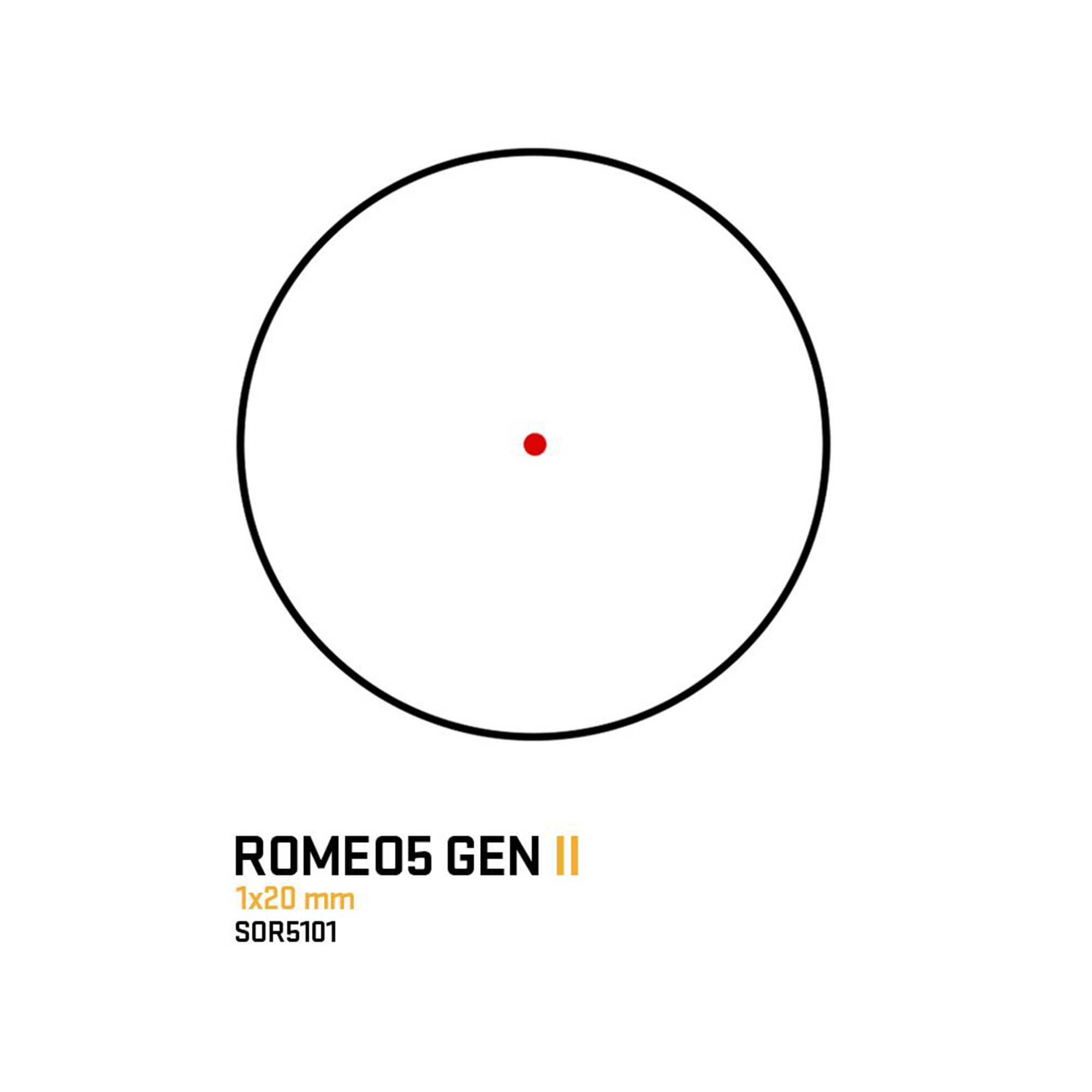 SIG SAUER ROMEO5 GEN II ダットサイト (1x20MM RED DOT SIGHT) 【ブラック】 SOR5101
