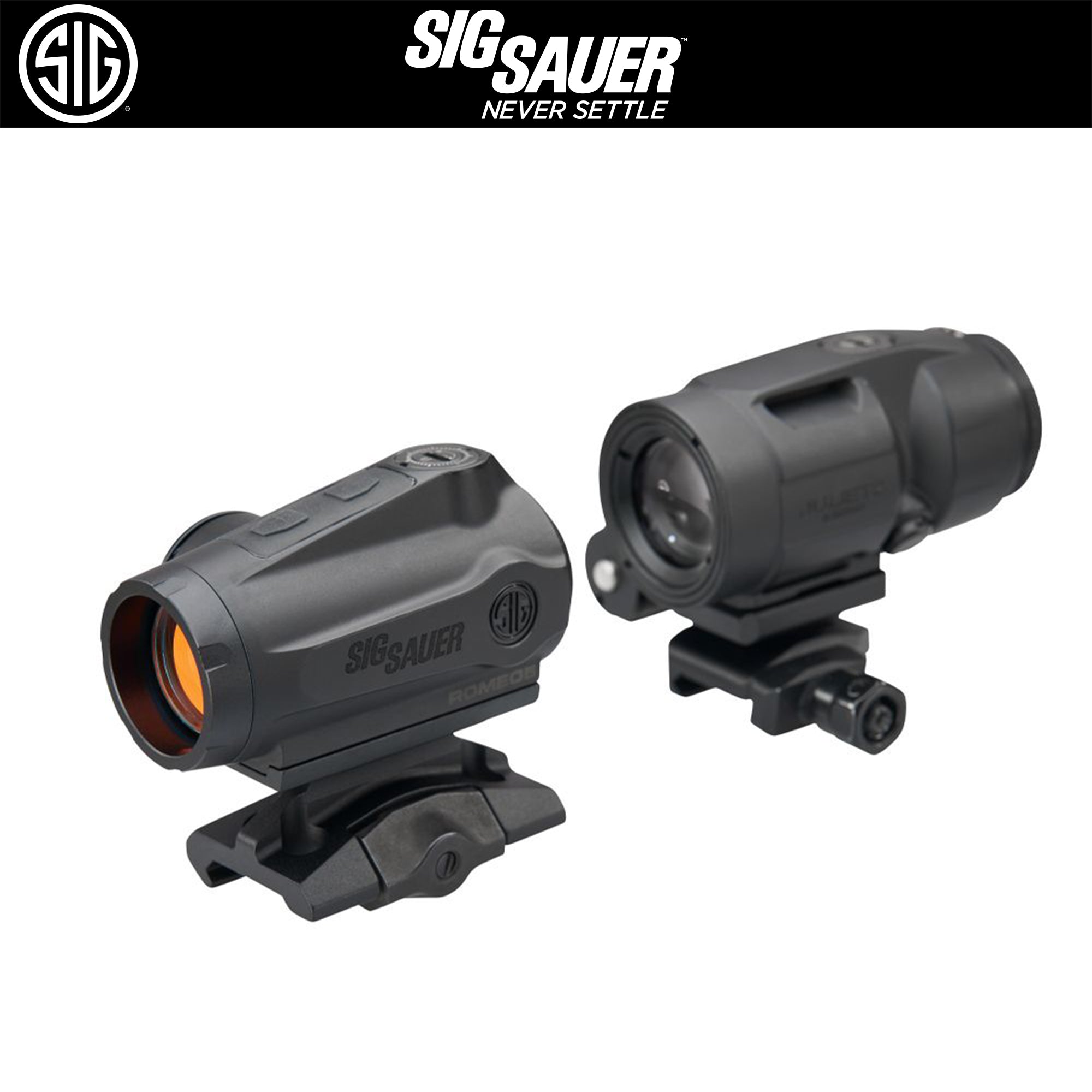 SIG SAUER ROMEO5 GEN II AND JULIET3 MICRO COMBO ダットサイト+マグニファイア 【ブラック】 SORJ5101