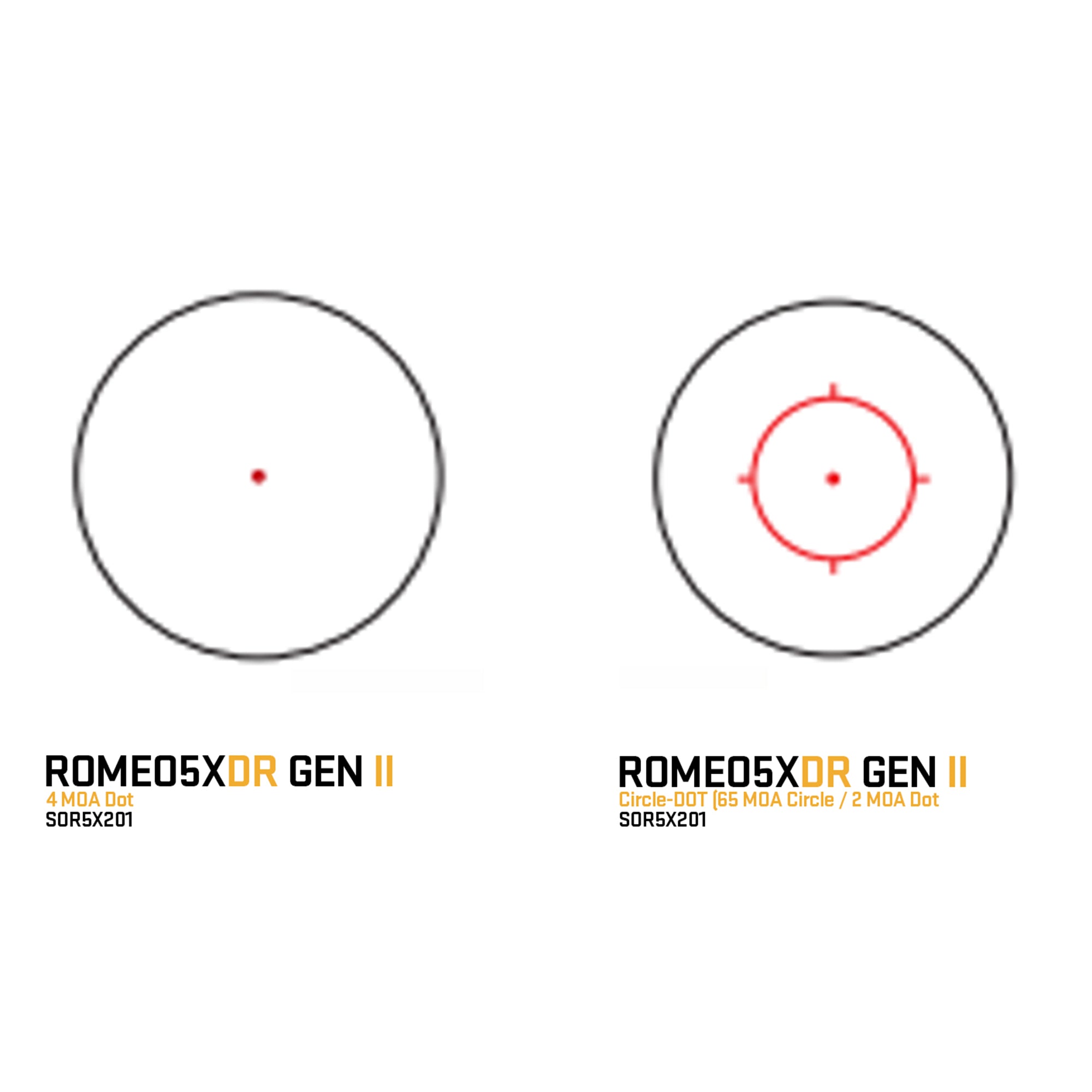 SIG SAUER ROMEO5XDR GEN II ダットサイト (1x20MM) 【ブラック】 SOR5X201