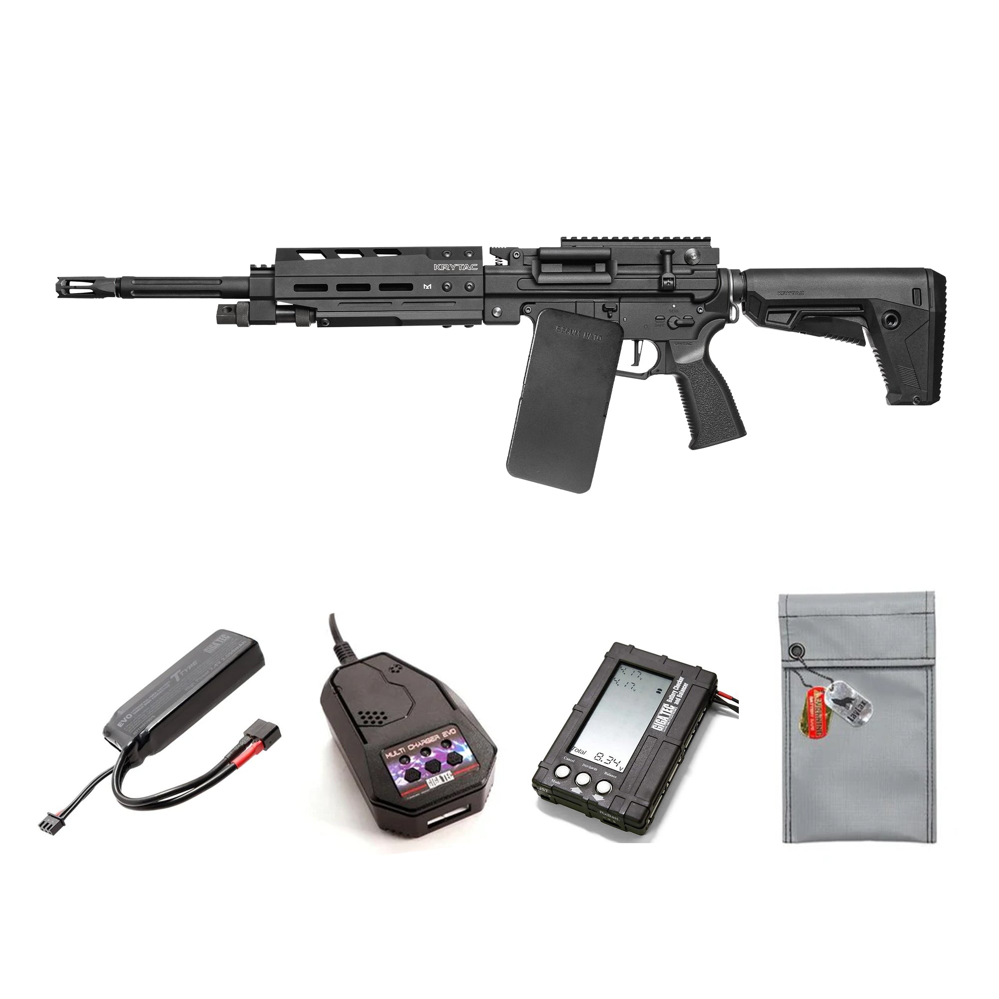 KRYTAC TRIDENT LMG-M electric gun (Ages 18 and up)