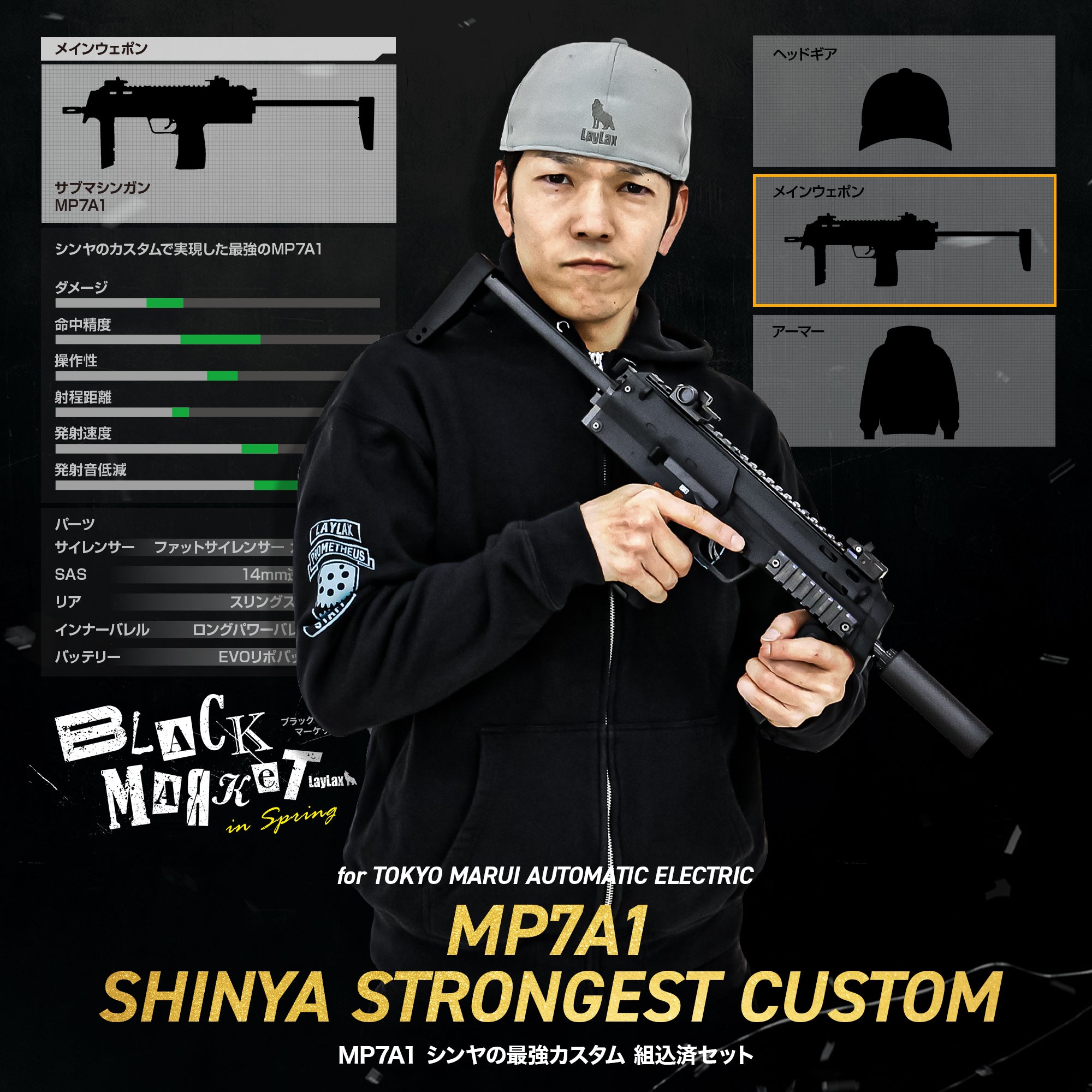 10挺限定・受注生産】シンヤの最強カスタムガン MP7A1/対象年齢18歳以上