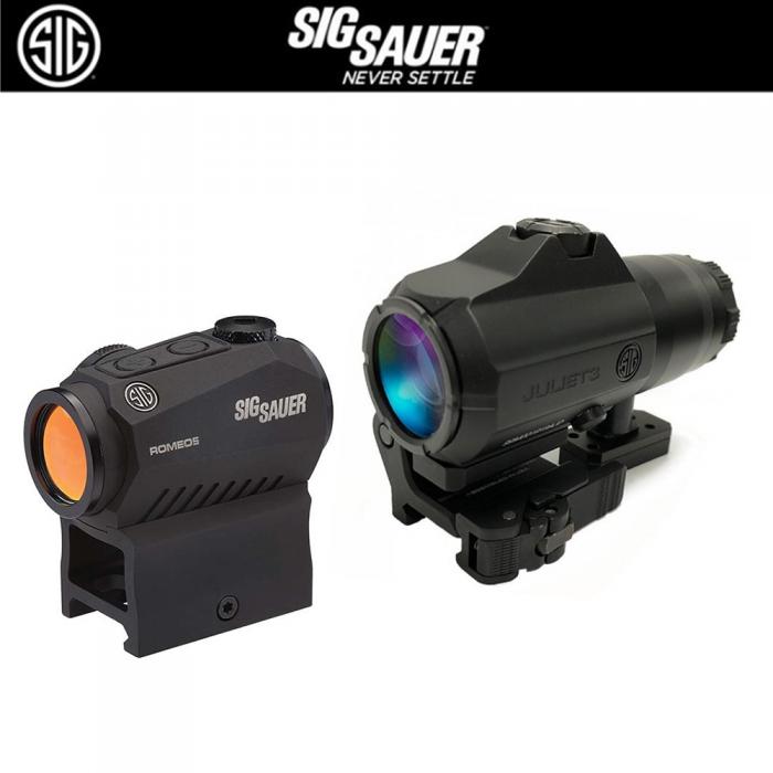 SIG SAUER ROMEO5+JULIET3 ダットサイト+マグニファイア 【ブラック