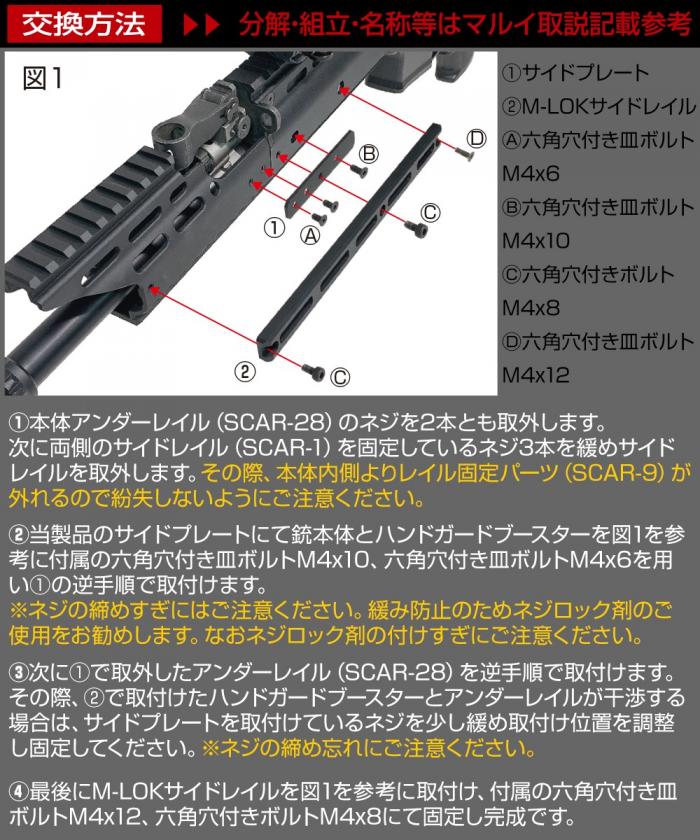 Nitro Vo. Scar MLOK Booster Rail for Next Generation