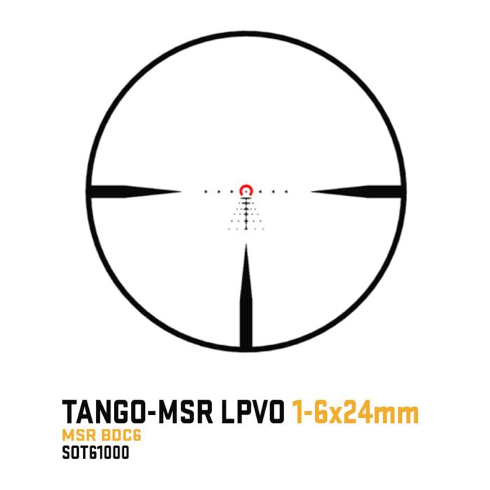 SIG SAUER TANGO-MSR LPVO ライフルスコープ (1-6X24MM) チューブ径30mm レティクルIlluminated BDC6 【ブラック】 SOT61000