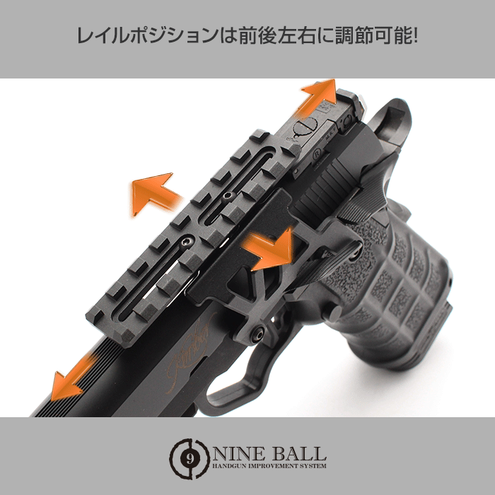 【LayLax.com限定】東京マルイ ガスブローバック Hi-CAPA5.1/4.3 ハイキャパ アルミマウントベースNEO ヒートグラデーション