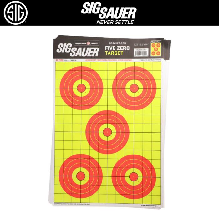 SIG SAUER FIVE ZERO TARGET 12.5" X 19"(25 PACK) ターゲット【25枚入】